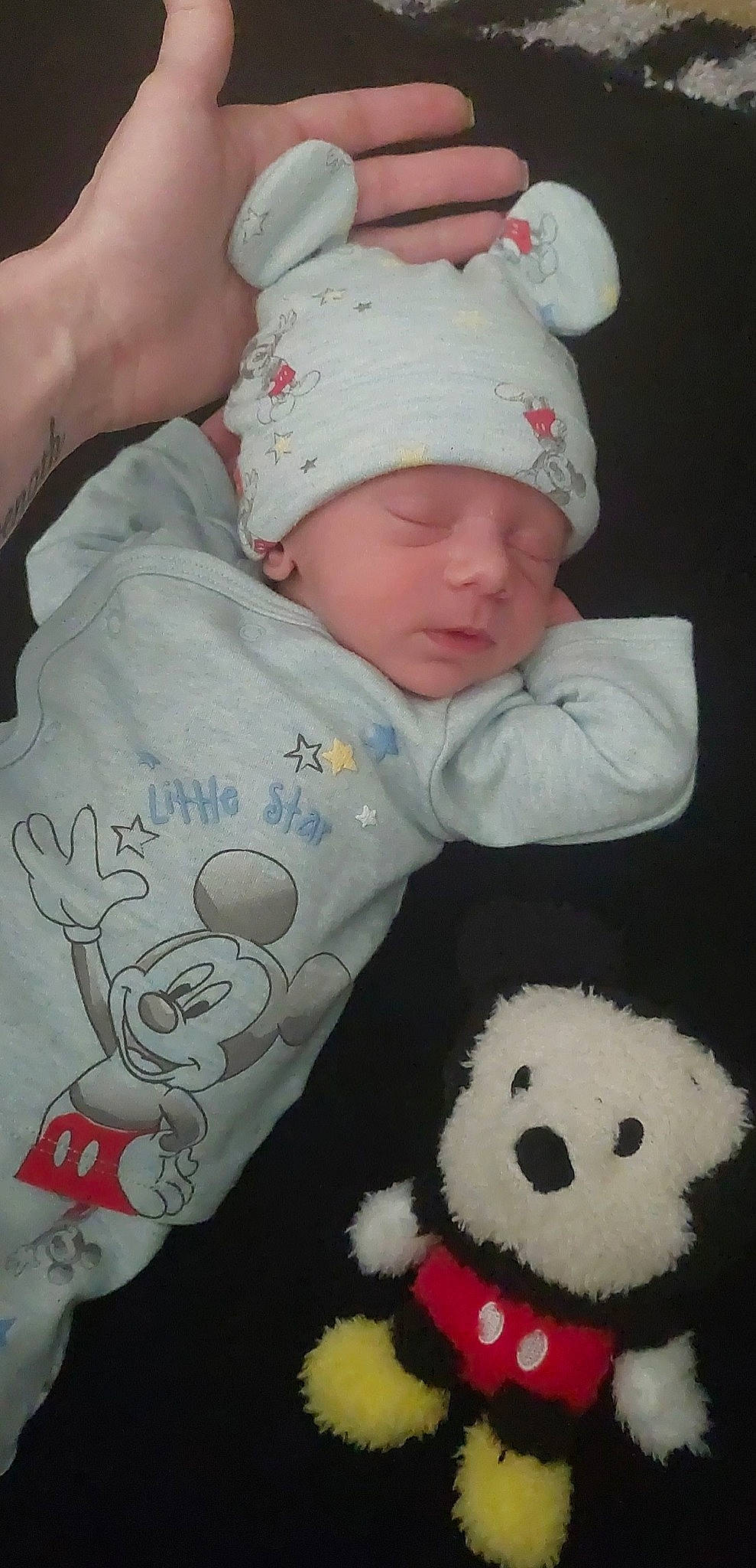 Xaiver joined the competition — help win amazing prizes! baby, baby_sleeping, baby_toddler_clothing, cheek, child, comfort, head, headwear, mammal, mouth, nose, organ, person, pink, red, skin, sleeve, textile, toddler, toy