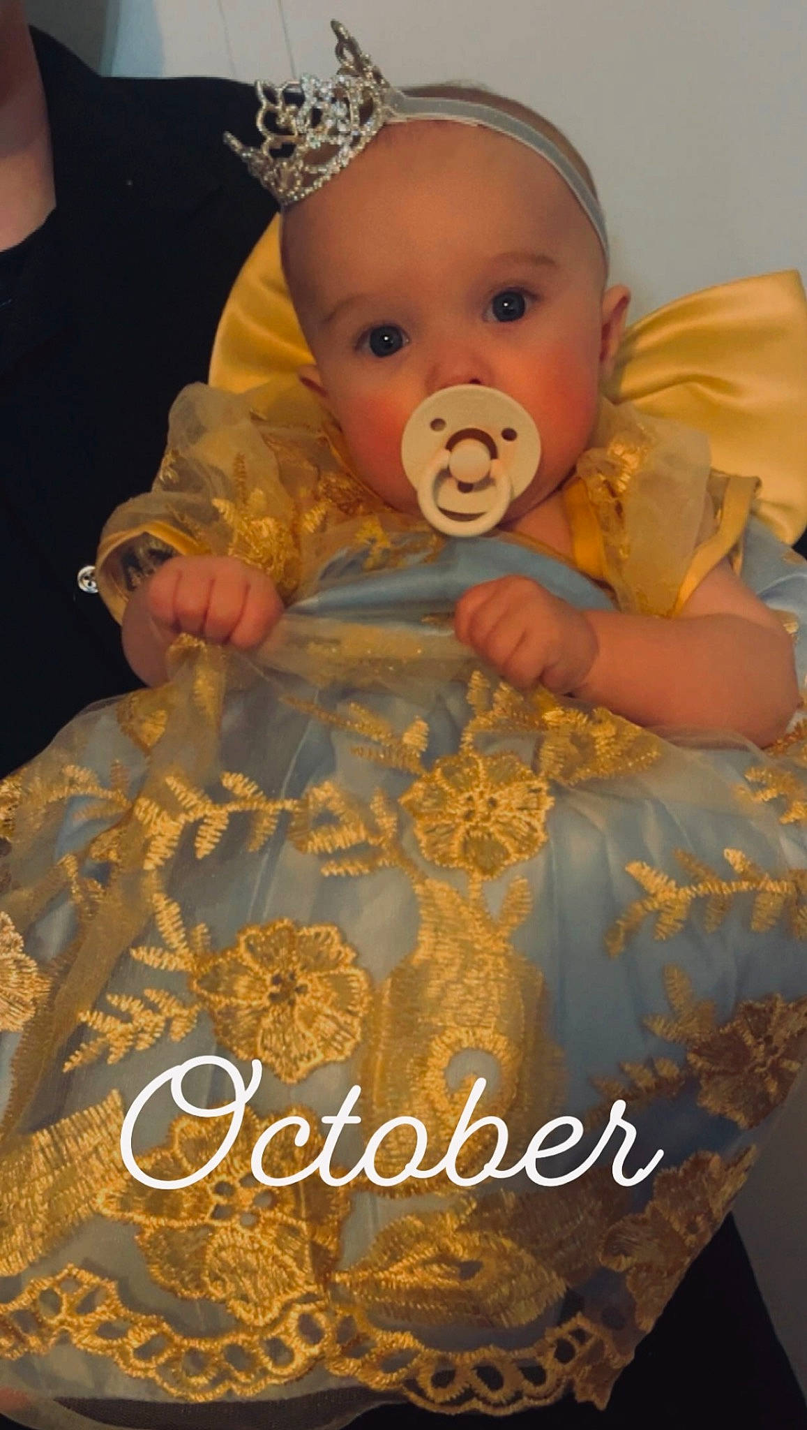 Anastasia joined the competition — help win amazing prizes! baby, baby_products, baby_toddler_clothing, cheek, child, costume_hat, event, fashion_accessory, font, fun, happy, headband, jewellery, linens, peach, person, photo_caption, room, sleeve, toddler