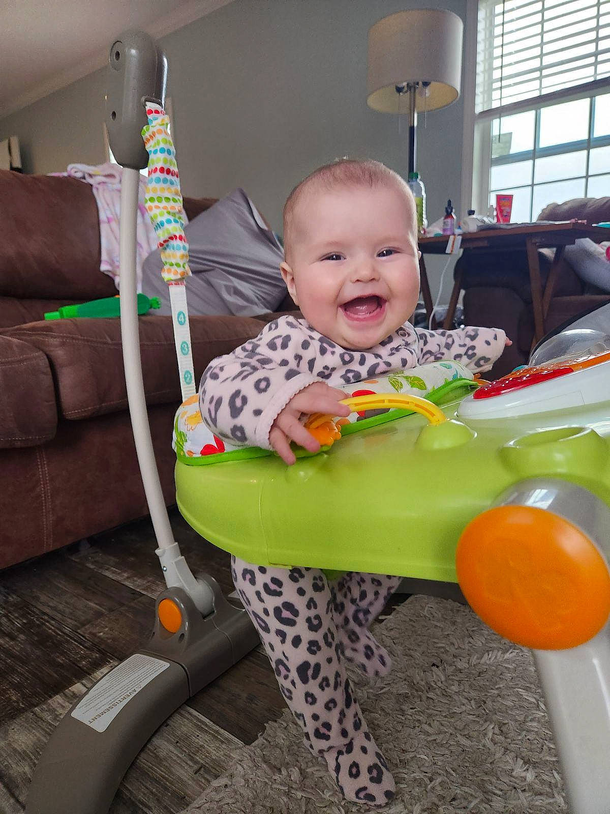 Gracie is registered to the contest to win money with this photo: baby, baby_playing_with_toys, baby_products, baby_toddler_clothing, baby_toys, chair, child, comfort, fun, happy, joy, leisure, person, play, product, room, sitting, smile, t_shirt, tire
