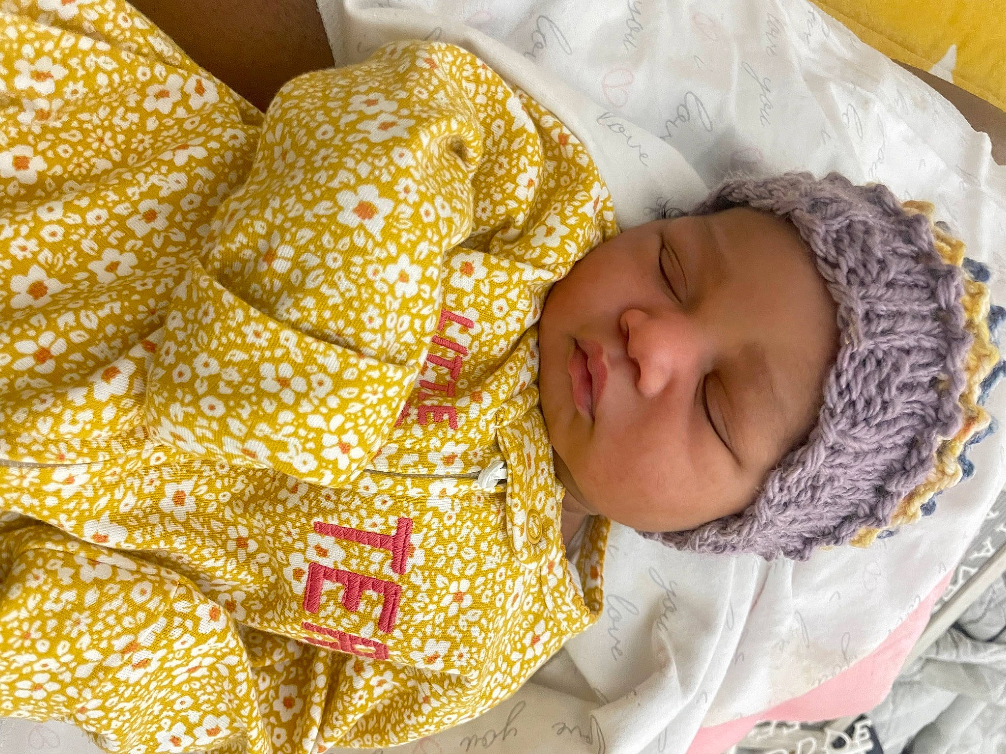 Haven Wise is registered to the contest to win money with this photo: baby, baby_products, baby_sleeping, baby_toddler_clothing, bedding, bedtime, blanket, child, comfort, fur, happy, headwear, human_body, linens, nap, pattern, person, room, sleep, sleeve