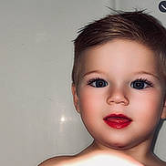 Easton joined the competition — help win amazing prizes! baby, background, child, childhood, closeup, cute, expression, eyes, face, hair, happy, head, human, innocence, person, portrait, skin, smile, tongue, young