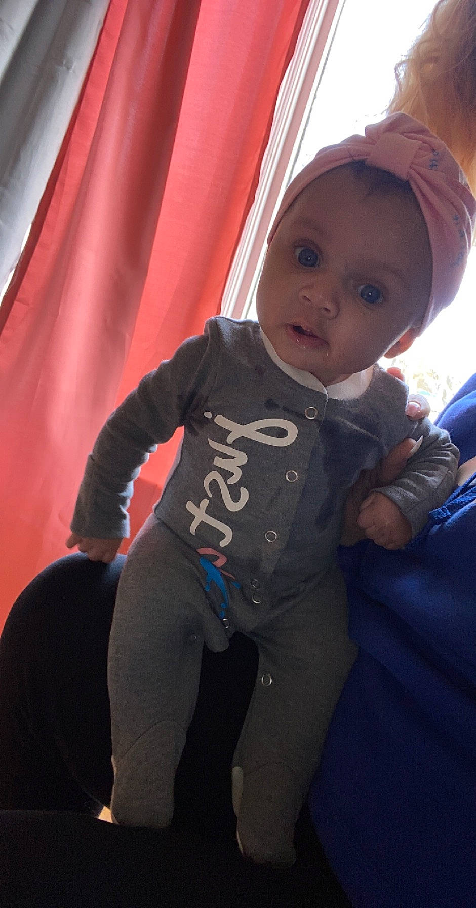 Serena joined the competition — help win amazing prizes! baby, cheek, child, cool, electric_blue, person, skin, smile, surprise, toddler