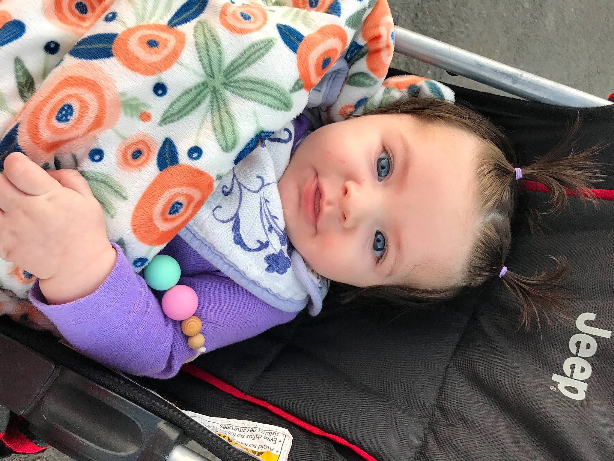 Harper joined the competition — help win amazing prizes! auto_part, baby, baby_products, baby_toddler_clothing, car_seat, cheek, child, eye, facial_expression, fashion_accessory, fun, happy, iris, pattern, people, person, skin, smile, steering_wheel, toddler