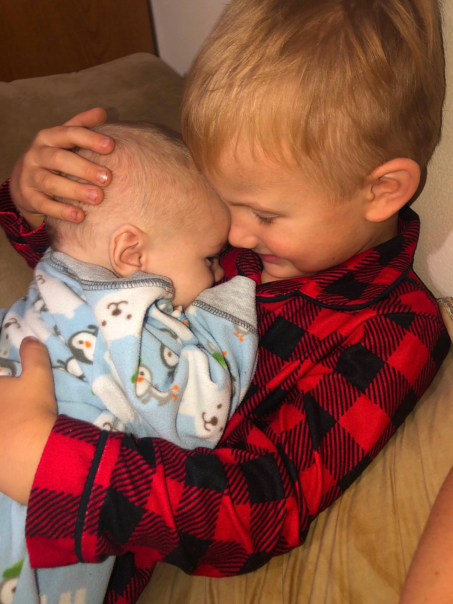 Cory joined the competition — help win amazing prizes! arm, baby, cheek, child, design, ear, eye, finger, gesture, hand, hug, interaction, iris, nose, pattern, person, plaid, skin, sleep, textile