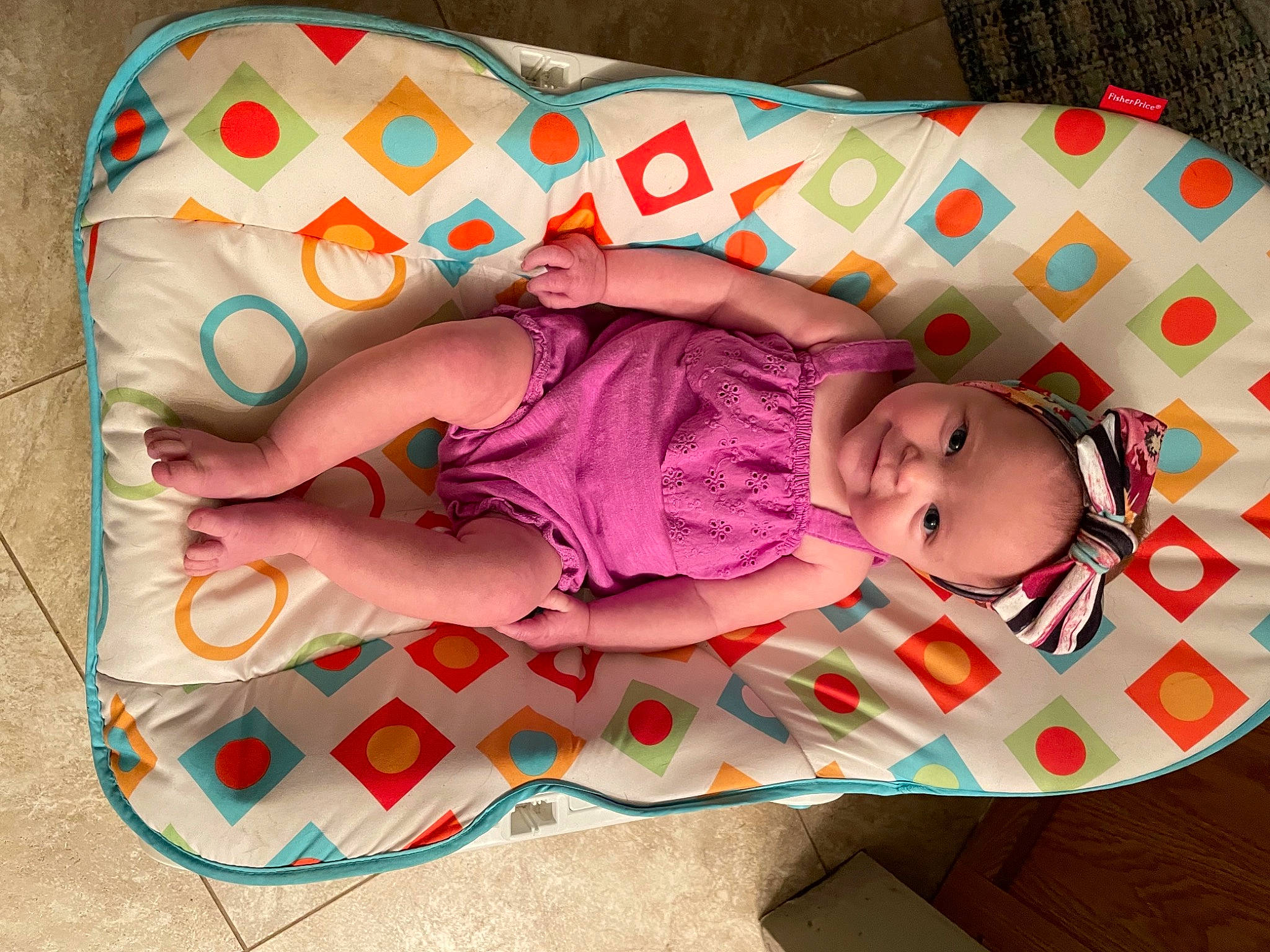 Tinlee joined the competition — help win amazing prizes! arm, baby, baby_products, baby_toddler_clothing, beauty, child, comfort, eye, face, hand, head, headwear, human_body, linens, magenta, pattern, person, pink, product, sleeve