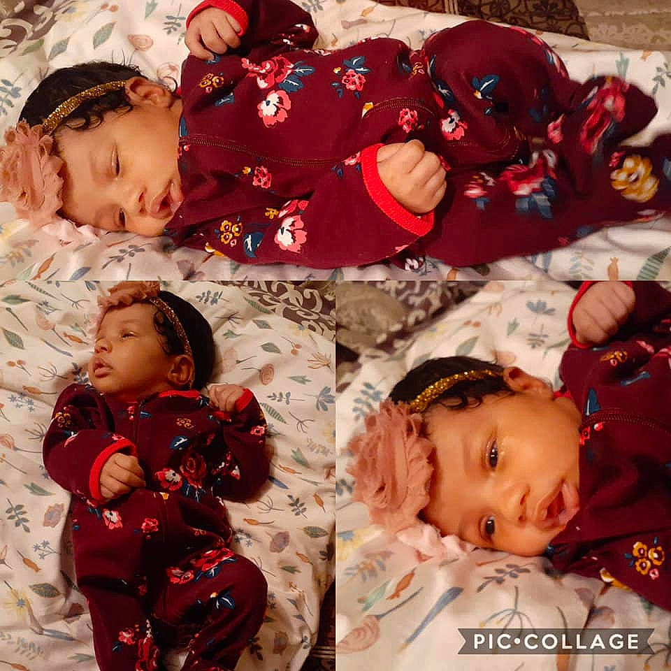 Aya is registered to the contest to win money with this photo: baby, baby_toddler_clothing, beauty, cheek, child, collage, face, facial_expression, happy, head, headwear, human, pattern, person, photograph, product, red, skin, sleeve, snapshot