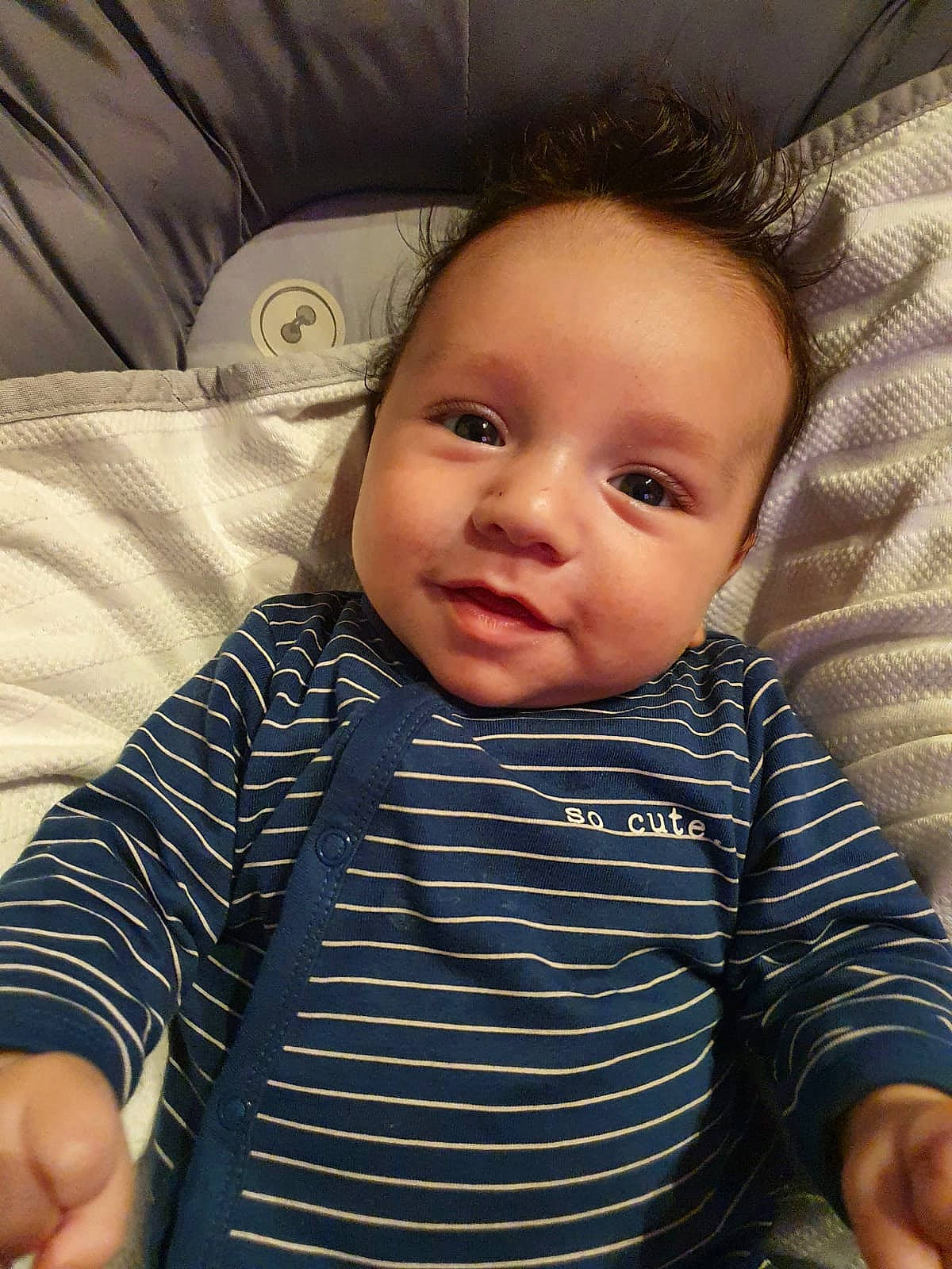 Alessandro participe au concours pour gagner de l'argent avec cette photo : baby, baby_products, cheek, child, chin, eye, face, forehead, head, iris, lip, nose, person, product, sitting, skin, smile, toddler