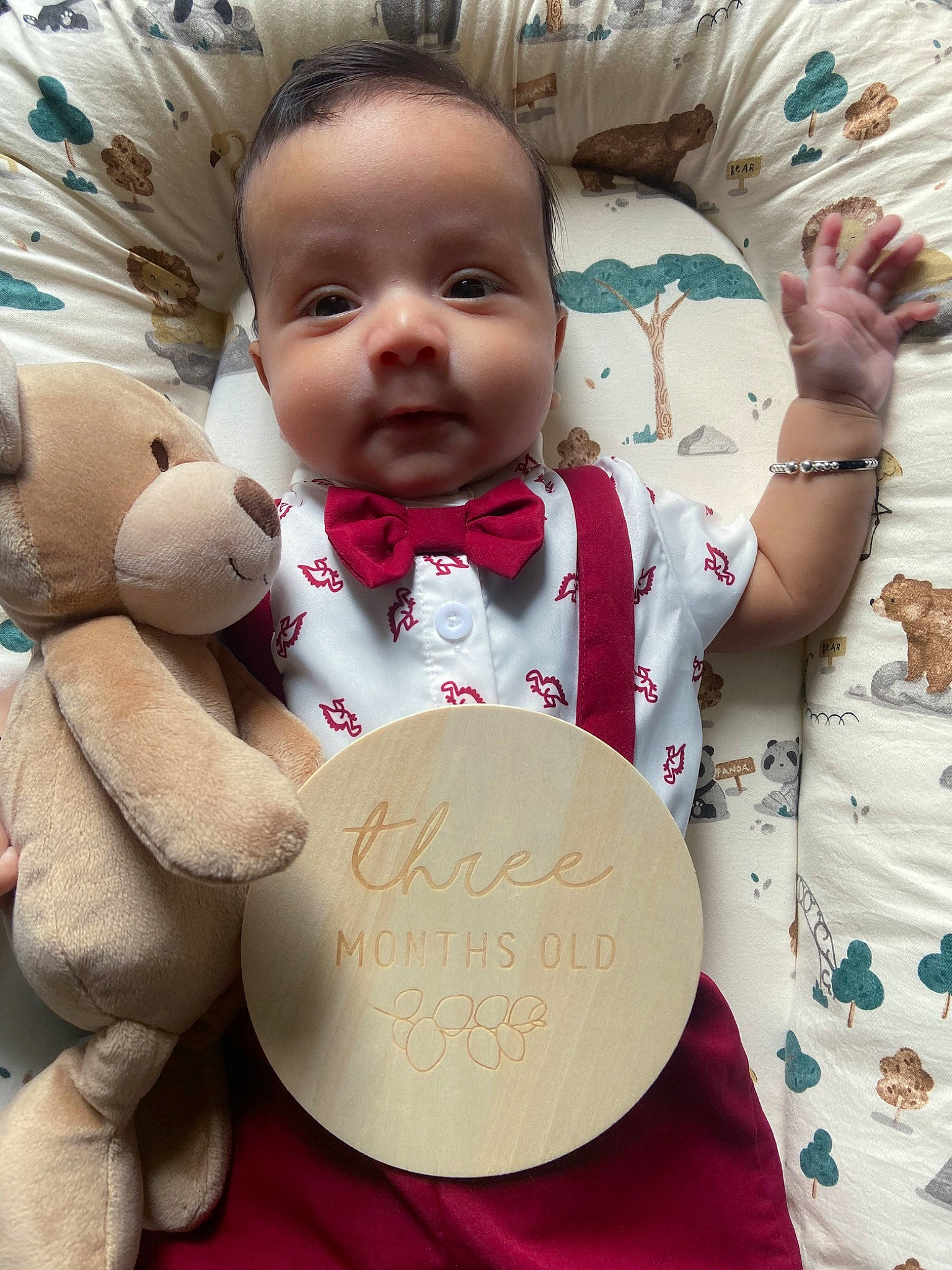 Zayn joined the competition — help win amazing prizes! baby, baby_products, baby_toddler_clothing, cheek, child, event, facial_expression, font, fun, happy, head, jewellery, people, person, pink, skin, smile, t_shirt, toddler, toy