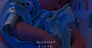 Anakin is registered to the contest to win money with this photo: baby, newborn, sleeping, blanket, pacifier, mickey_mouse, infant, bed, cozy, nighttime, soft_lighting, cute, child, person, indoors, resting, comfort, sleep, timestamp, blue_tone