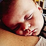 baby, sleeping, face, closeup, person, skin, head, peaceful, child, resting, intimate, shoulder, indoors, soft_light, portrait, calm, young, cute, nap, toddler