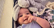 Romeo joined the competition — help win amazing prizes! baby, baby_boy, baby_girl, blanket, bunny, child, clothing, cute, hand, happy, hat, indoor, infant, playpen, plush_toy, portrait, smile, soft_toys, stuffed_animal, toddler