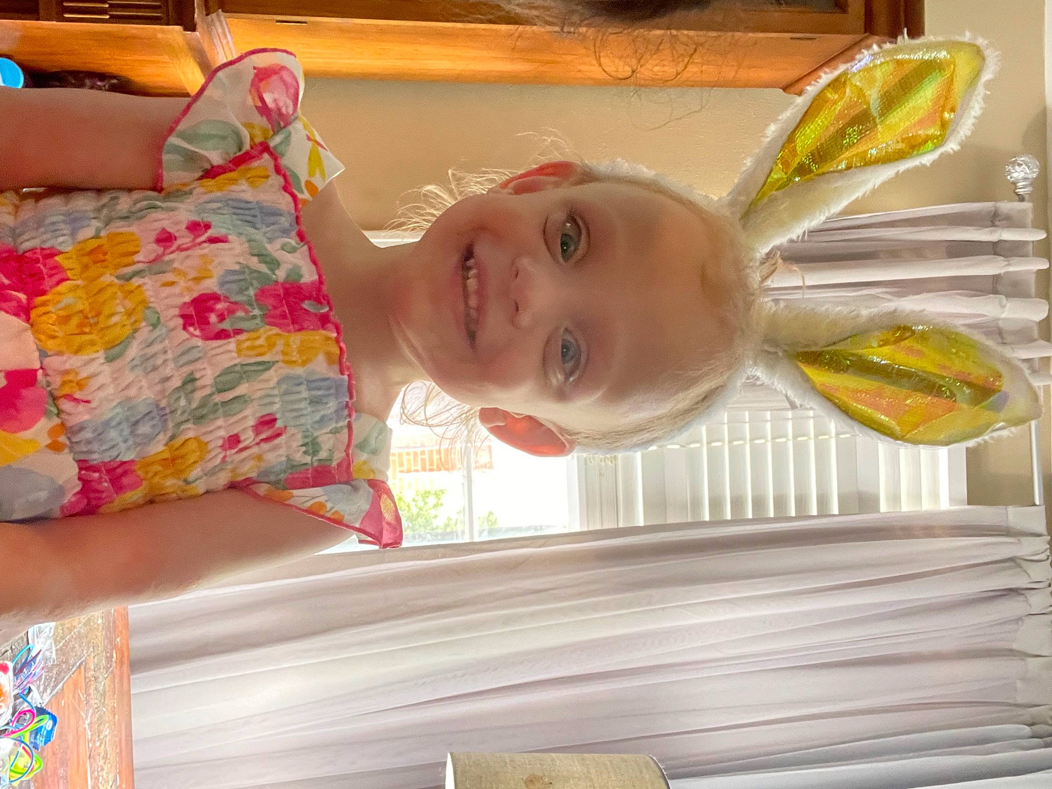 Kira joined the competition — help win amazing prizes! baby, baby_laughing, baby_products, baby_toddler_clothing, child, fun, happy, joy, leisure, linens, person, refrigerator, room, smile, tableware, toddler, wood