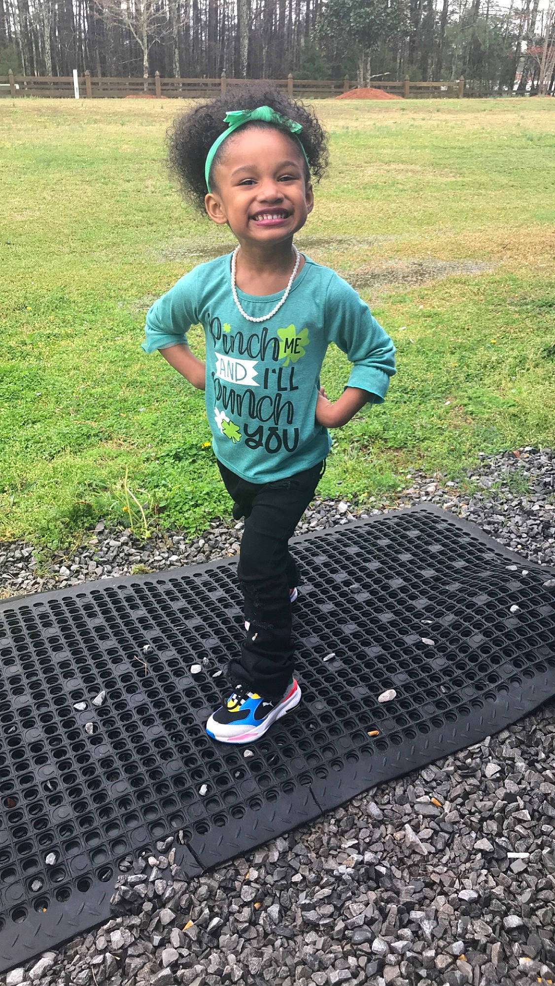 Riley-rose joined the competition — help win amazing prizes! asphalt, child, fun, grass, green, happy, joy, lawn, leaf, leisure, people_in_nature, person, photograph, plant, recreation, smile, soil, sweatpant, t_shirt, toddler