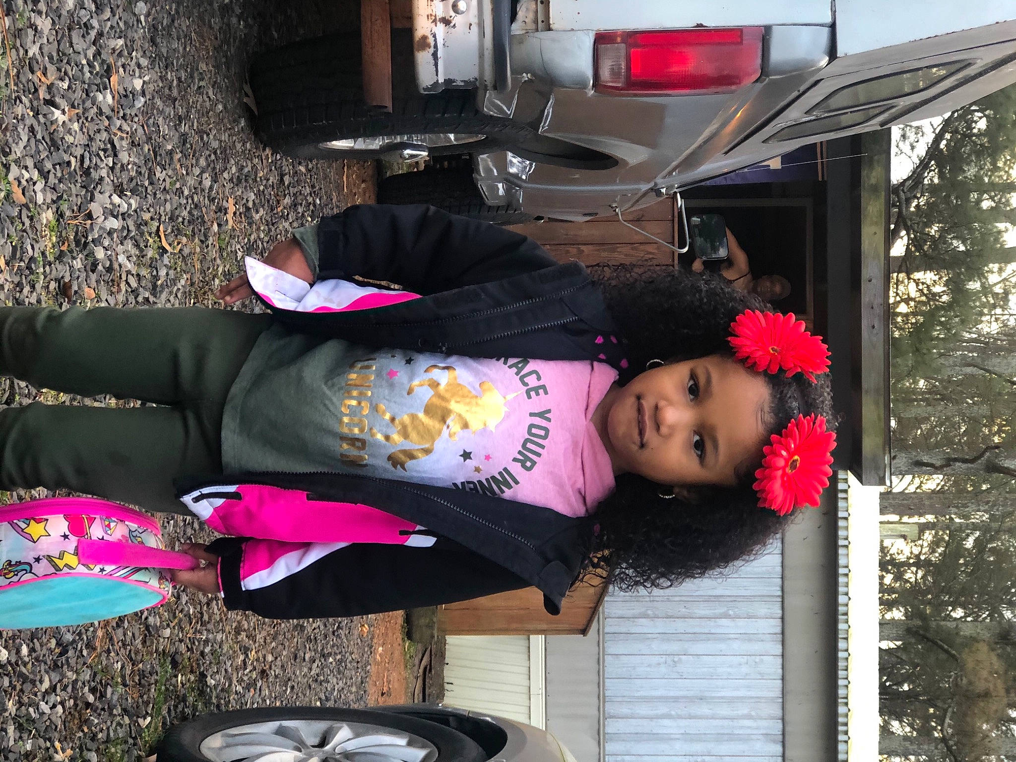 Riley-rose joined the competition — help win amazing prizes! automotive_design, automotive_exterior, automotive_lighting, automotive_tire, beauty, car, cooking, cookware_and_bakeware, family_car, headwear, luxury_vehicle, magenta, person, pink, plant, snapshot, street_fashion, travel, tree, trunk