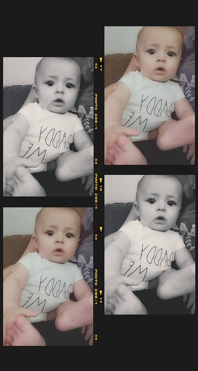 Dj joined the competition — help win amazing prizes! arm, baby, black, cheek, chin, eyelash, face, facial_expression, finger, gesture, hairstyle, hand, happy, human, muscle, organ, person, photograph, product, skin