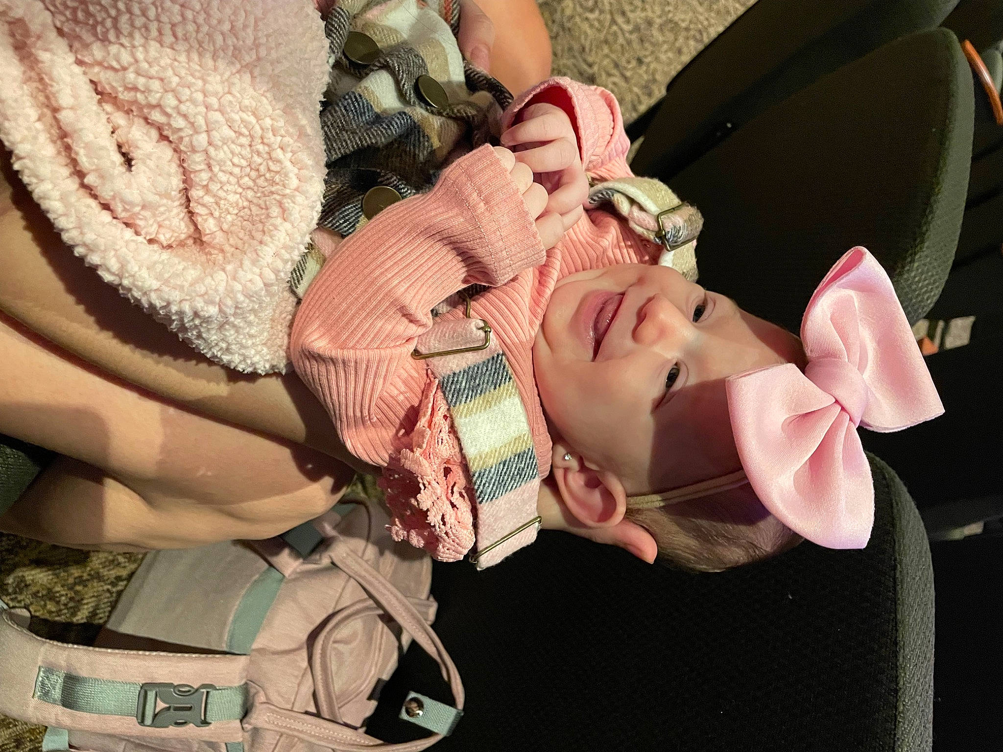 Alicia joined the competition — help win amazing prizes! baby, baby_products, child, eyelash, eyewear, fashion_accessory, flesh, fun, happy, hat, headwear, mouth, nail, pattern, peach, person, pink, sun_hat, thread, toddler