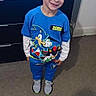Gennaro participe au concours pour gagner de l'argent avec cette photo : child, boy, smiling, sonic_the_hedgehog, blue_clothing, sneakers, indoor, carpet, standing, short_hair, person, toy_character, graphic_tshirt, pants, white_long_sleeve, happy, casual_wear, footwear, young, cute