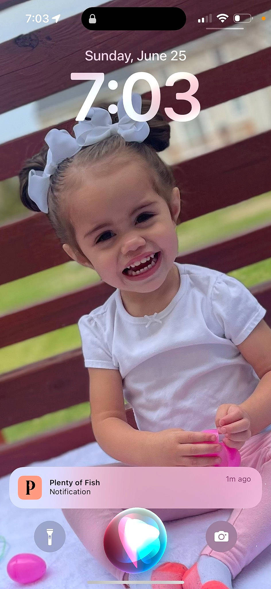 Abriella joined the competition — help win amazing prizes! baby_toddler_clothing, beauty, child, design, eyelash, fashion_accessory, fun, gesture, happy, headband, joy, leisure, magenta, person, photo_caption, pink, product, recreation, skin, smile