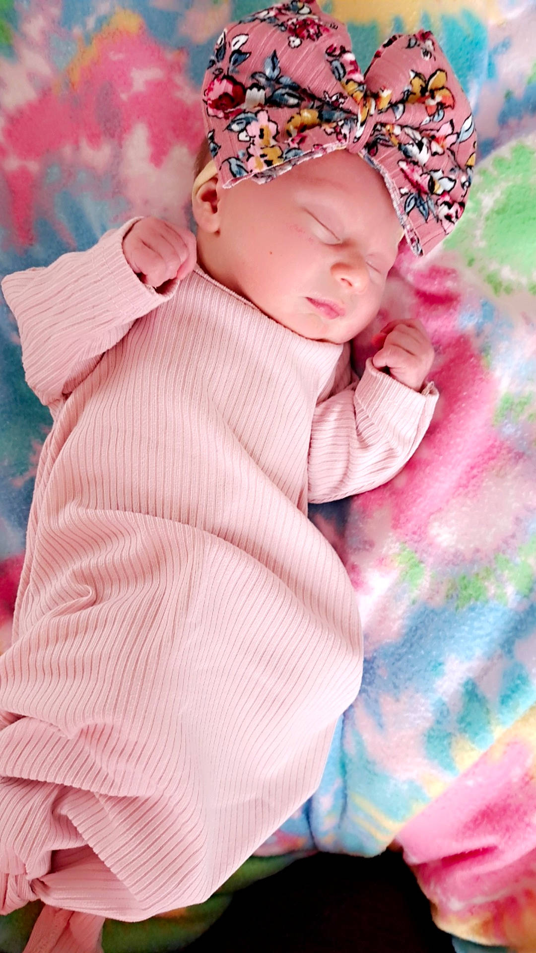 Jerrika joined the competition — help win amazing prizes! baby, baby_toddler_clothing, beanie, cap, child, face, fashion_accessory, happy, headband, headpiece, headwear, knit_cap, magenta, pattern, person, pink, plaid, skin, sleeve, t_shirt