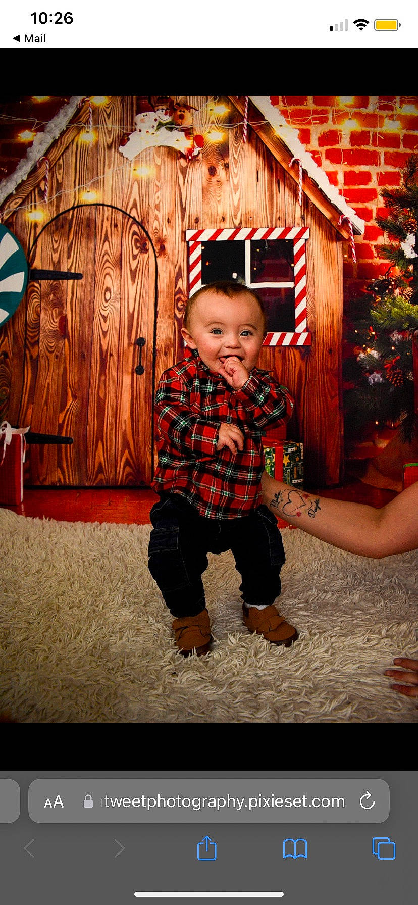 Dominic is registered to the contest to win money with this photo: child, christmas, christmas_decoration, christmas_ornament, event, flash_photography, flooring, fun, happy, holiday, joy, leisure, ornament, outerwear, person, play, smile, standing, toddler, tradition