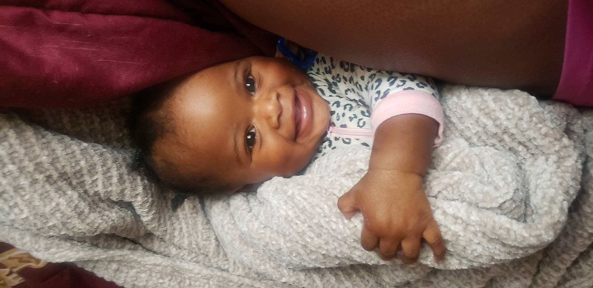 Hallie is registered to the contest to win money with this photo: black_hair, cheek, comfort, eyebrow, finger, forehead, hand, happy, human_body, iris, joy, lip, mammal, mouth, nose, person, plant, skin, smile, textile