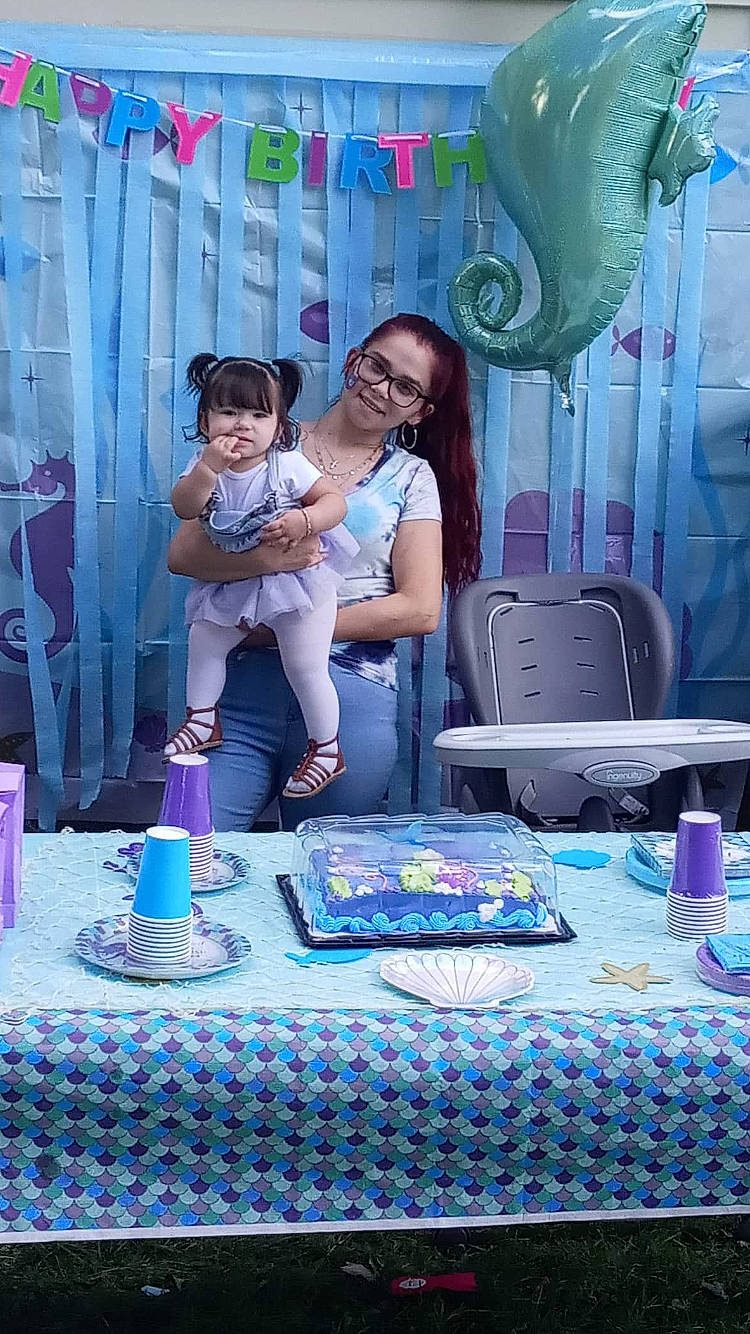 Julianna is registered to the contest to win money with this photo: aqua, art, birthday, birthday_cake, blue, cake, cake_decorating, cake_decorating_supply, event, food, fun, happy, joy, leisure, party_supply, person, pink, purple, table, textile