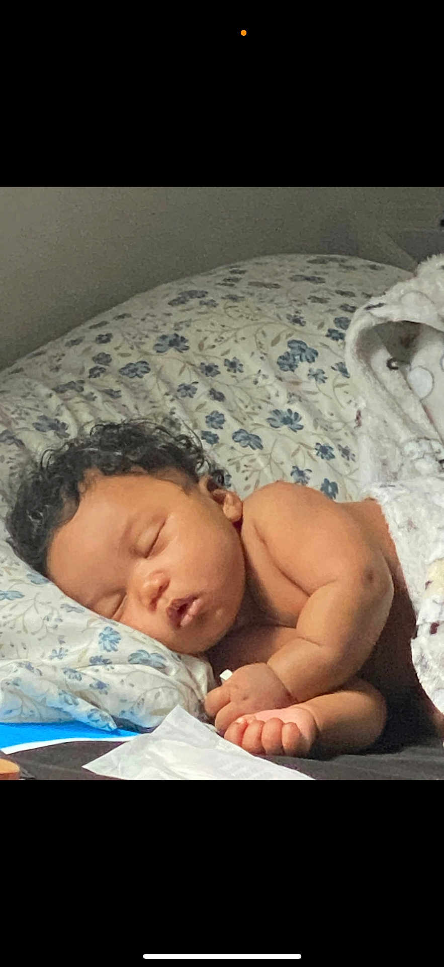 Princeton joined the competition — help win amazing prizes! baby, sleeping, curly_hair, blanket, pillow, bed, indoor, peaceful, infant, child, rest, soft_light, cozy, toddler, skin, head, hand, face, portrait, closeup