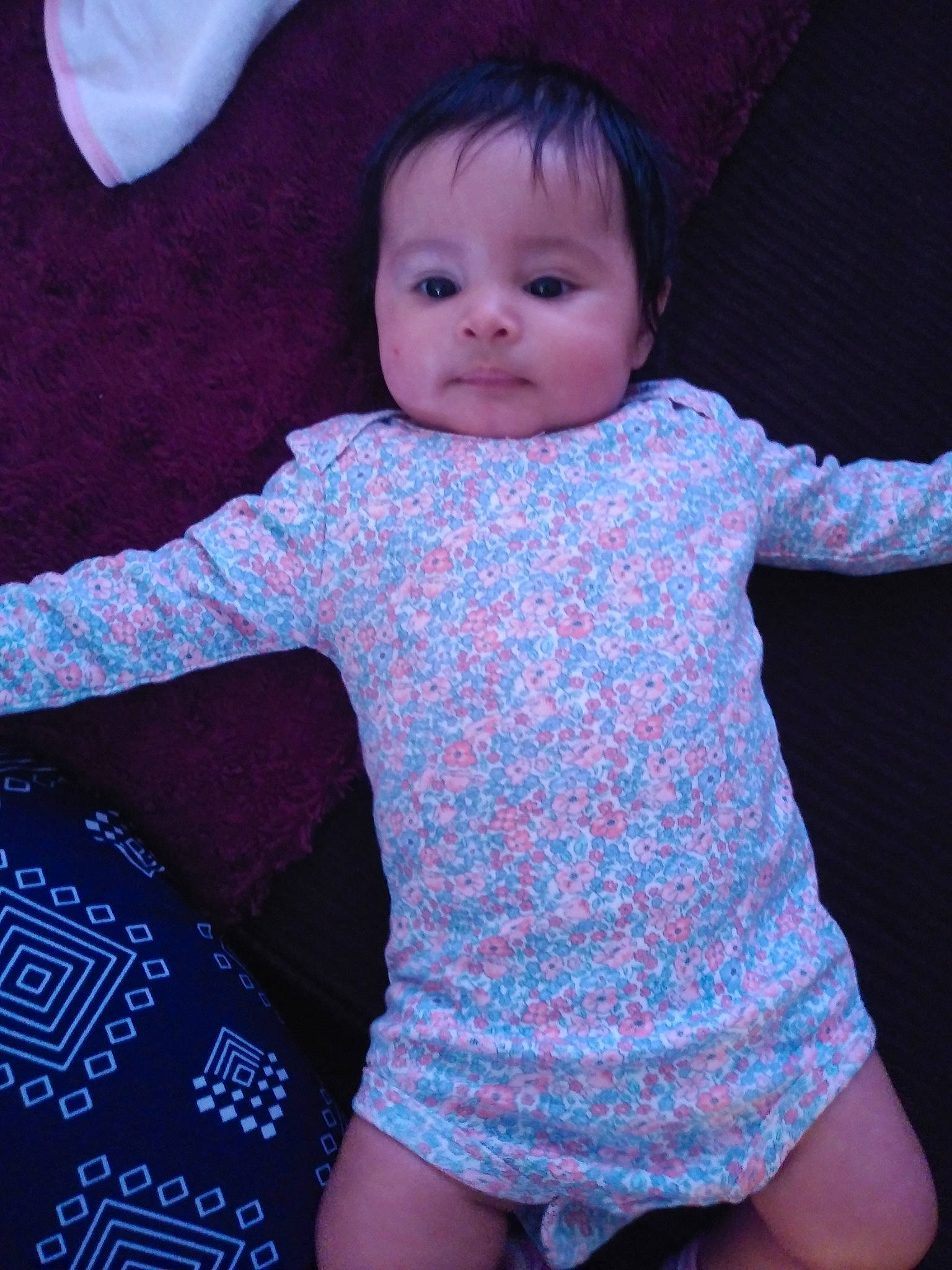 Annalia joined the competition — help win amazing prizes! baby, baby_products, baby_toddler_clothing, cheek, child, head, iris, pattern, person, pink, product, purple, skin, sleeve, smile, t_shirt, toddler