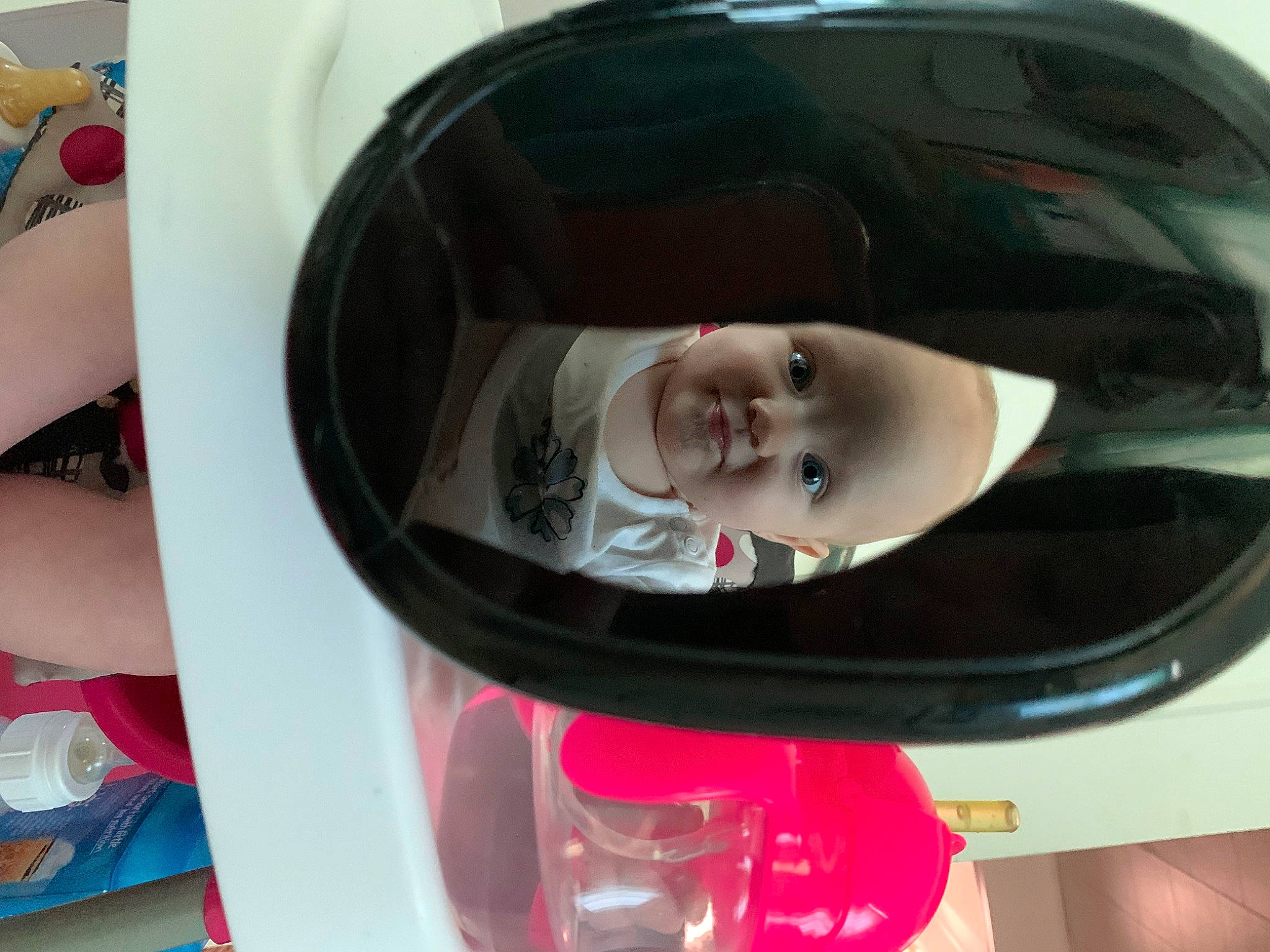 Tara joined the competition — help win amazing prizes! audio_equipment, auto_part, automotive_design, automotive_exterior, automotive_lighting, automotive_mirror, bumper, eyelash, eyewear, hairstyle, headgear, helmet, motor_vehicle, person, product, rear_view_mirror, smile, toddler, vehicle, vehicle_door