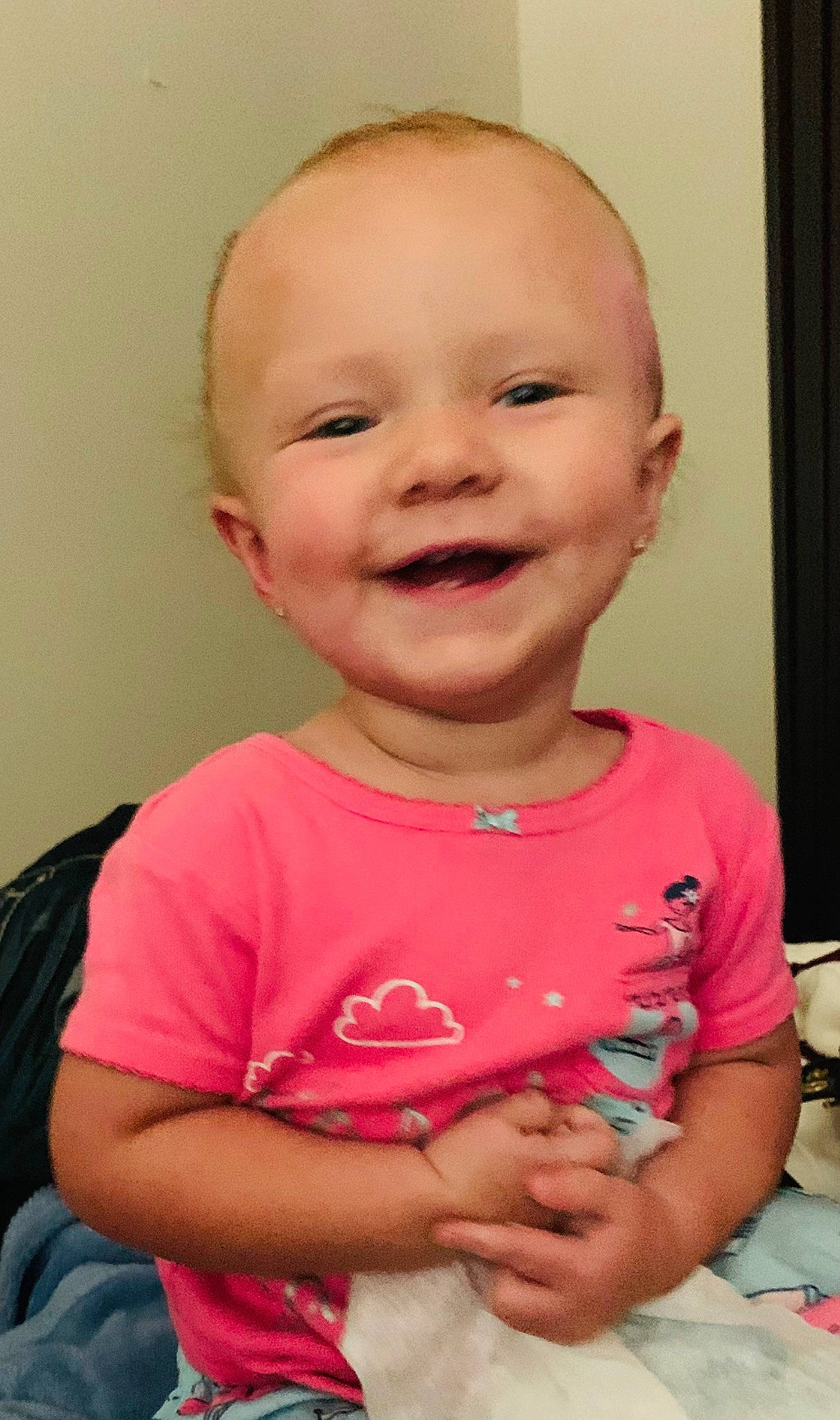 Tara joined the competition — help win amazing prizes! baby, baby_toddler_clothing, cheek, child, curtain, eye, eyelash, fun, hair, happy, iris, joy, lip, magenta, mouth, nose, person, pink, skin, sleeve