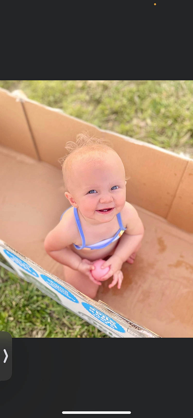 Tara joined the competition — help win amazing prizes! baby, baby_products, baby_toddler_clothing, bathing, cheek, child, face, finger, fun, grass, happy, joy, leisure, person, play, recreation, sitting, skin, smile, toddler