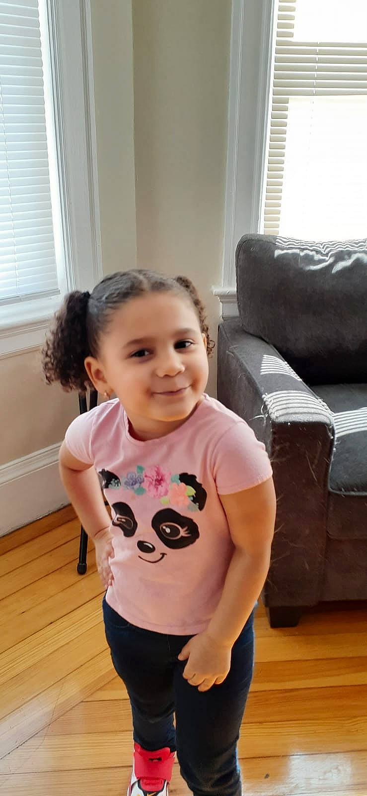 Angelica joined the competition — help win amazing prizes! abdomen, active_pants, arm, baby_toddler_clothing, chest, floor, flooring, happy, joy, neck, person, shoulder, sleeve, smile, sportswear, thigh, toddler, trunk, waist, window