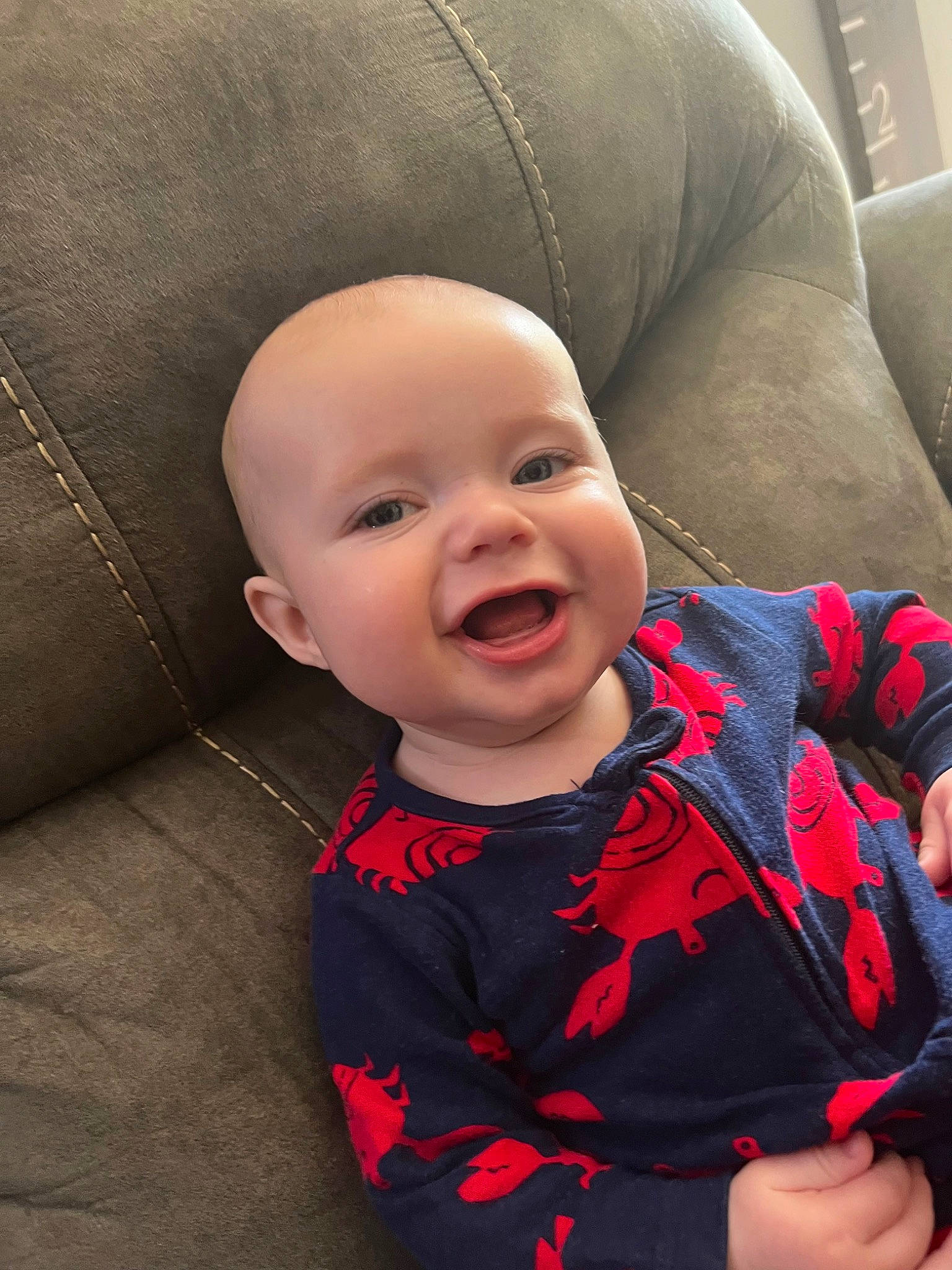 Benjamin joined the competition — help win amazing prizes! baby, baby_toddler_clothing, cheek, child, chin, comfort, eye, face, facial_expression, gesture, happy, head, iris, lip, mouth, nose, person, skin, sleeve, smile