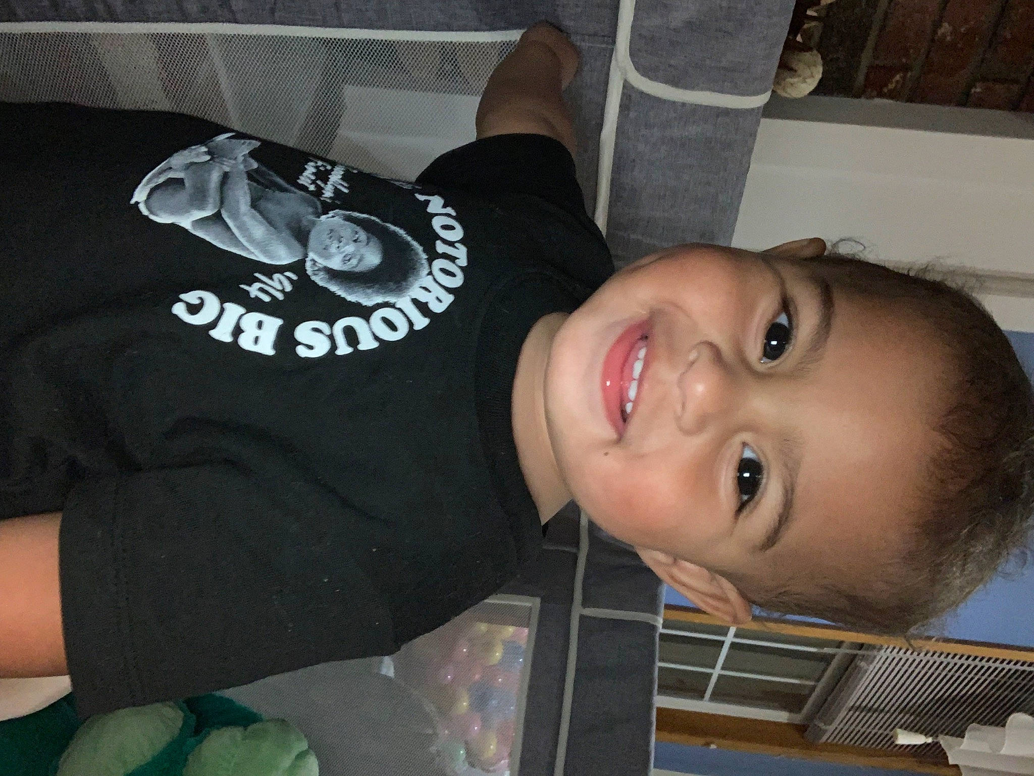 Grayson joined the competition — help win amazing prizes! baby_toddler_clothing, black, black_hair, cheek, child, cool, eyebrow, eyelash, fun, happy, joy, lip, mammal, mouth, neck, nose, person, sleeve, smile, t_shirt