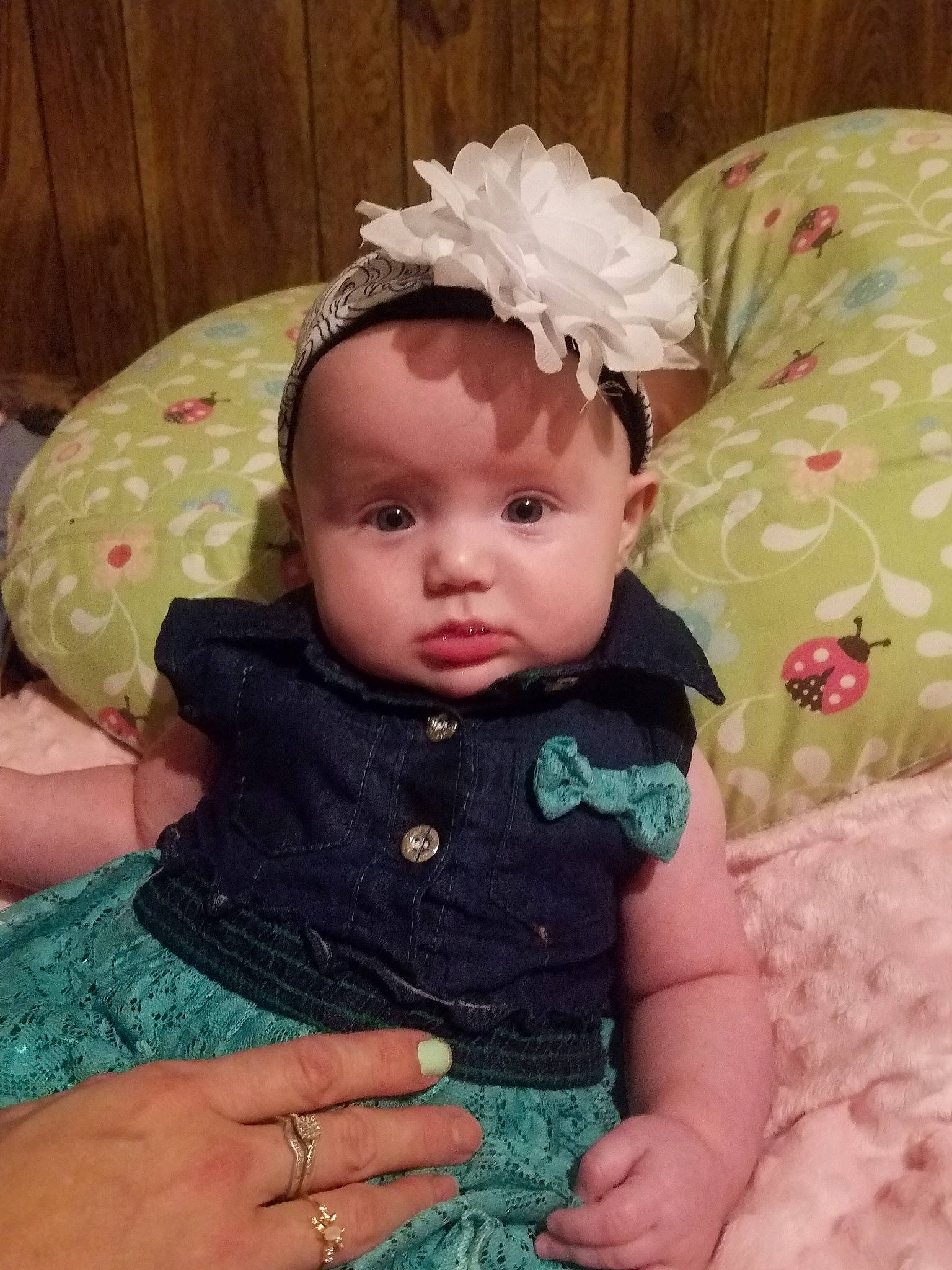 Harlie joined the competition — help win amazing prizes! baby, baby_products, baby_toddler_clothing, cheek, child, fashion_accessory, hair_accessory, head, headband, headgear, headpiece, iris, person, product, skin, toddler