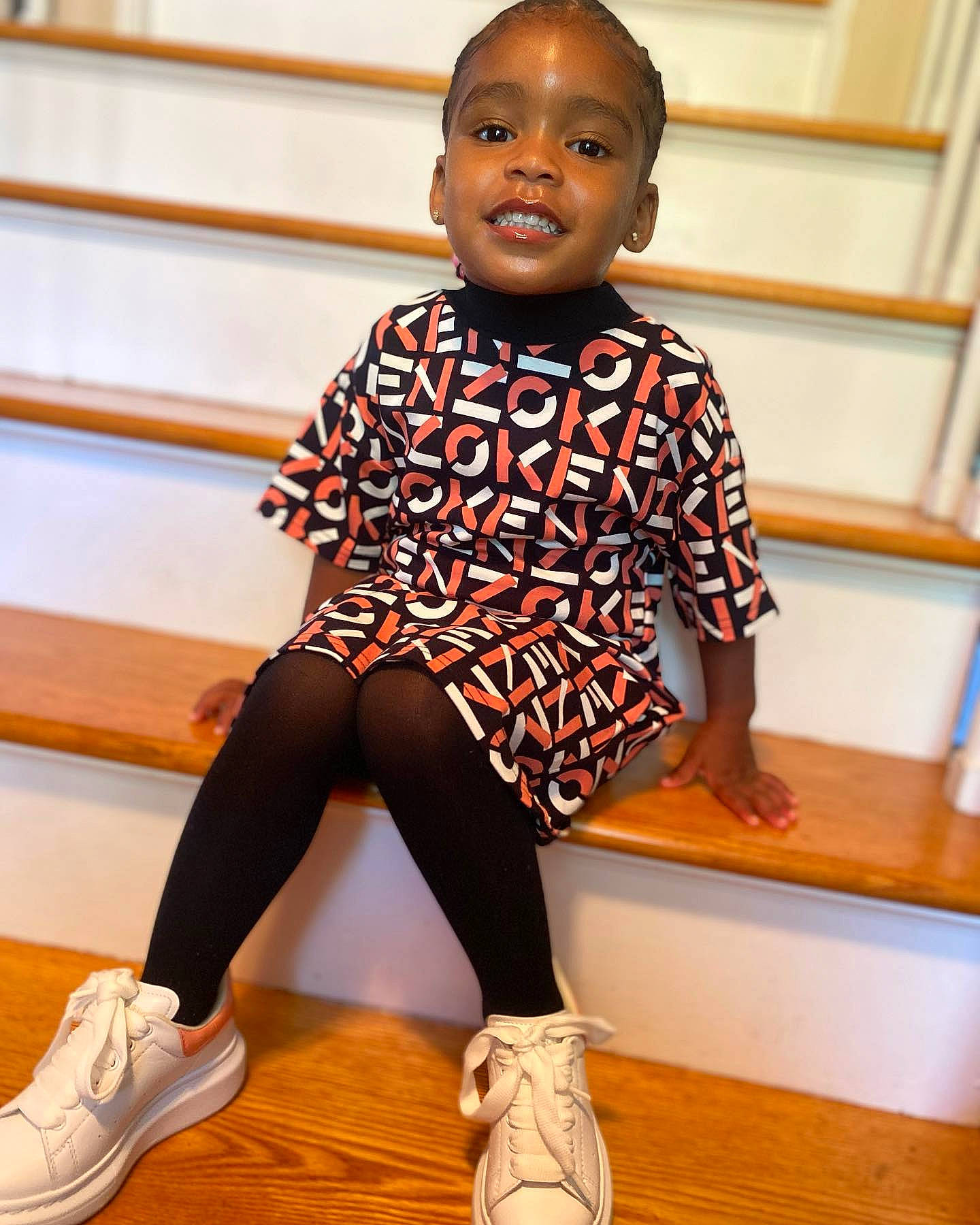 Rayne joined the competition — help win amazing prizes! baby_toddler_clothing, child, face, fashion_design, happy, human_leg, joint, joy, knee, leg, person, shoe, sleeve, sneakers, sportswear, standing, street_fashion, t_shirt, thigh, toddler