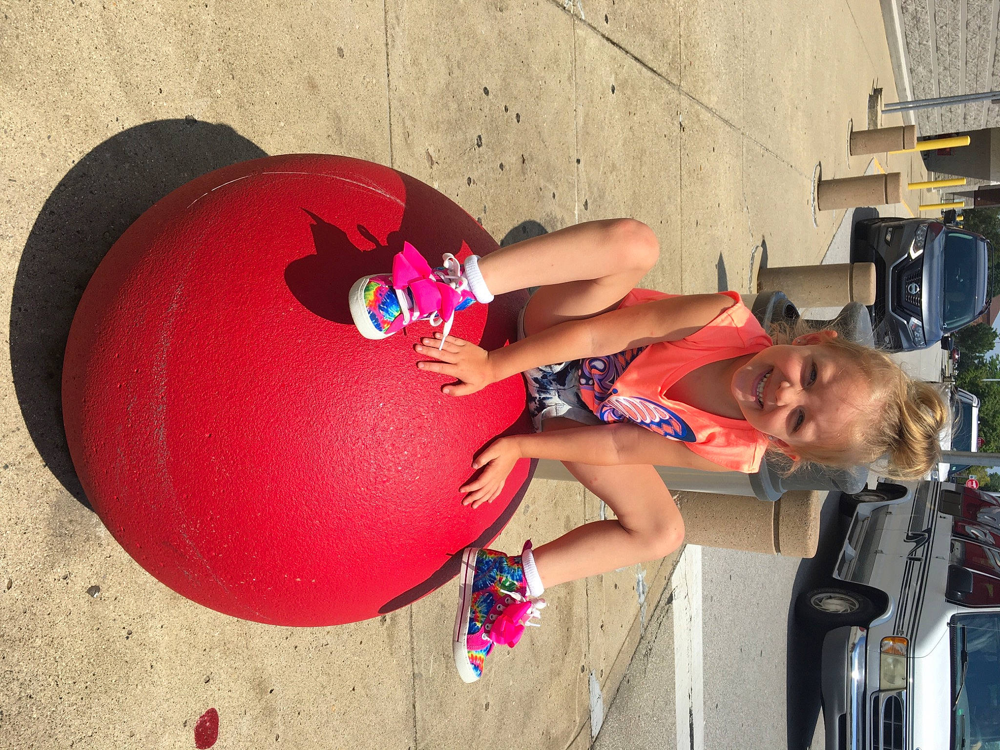 Sterling joined the competition — help win amazing prizes! balloon, brassiere, car, eyewear, fun, glasses, happy, human_leg, joy, leg, leisure, magenta, person, pink, recreation, shorts, sunglasses, t_shirt, thigh, tire