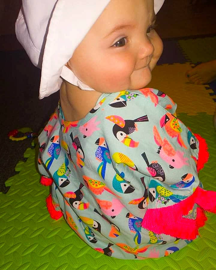 Ariella Rose joined the competition — help win amazing prizes! baby, baby_products, baby_toddler_clothing, cheek, child, neck, pattern, person, play, product, toddler