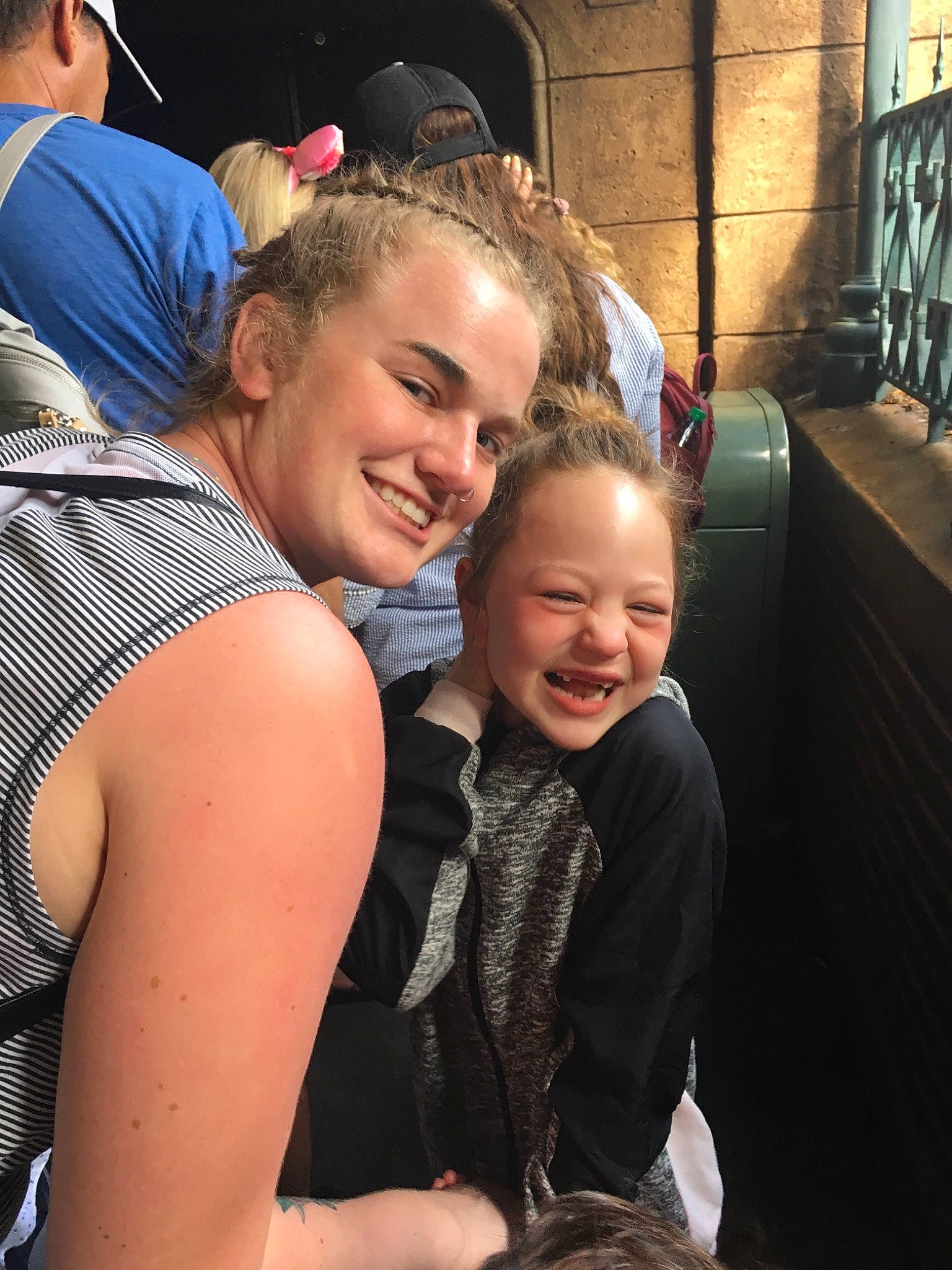 Maya is registered to the contest to win money with this photo: arm, child, daughter, fun, hug, interaction, joy, people, person, smile, toddler, vacation