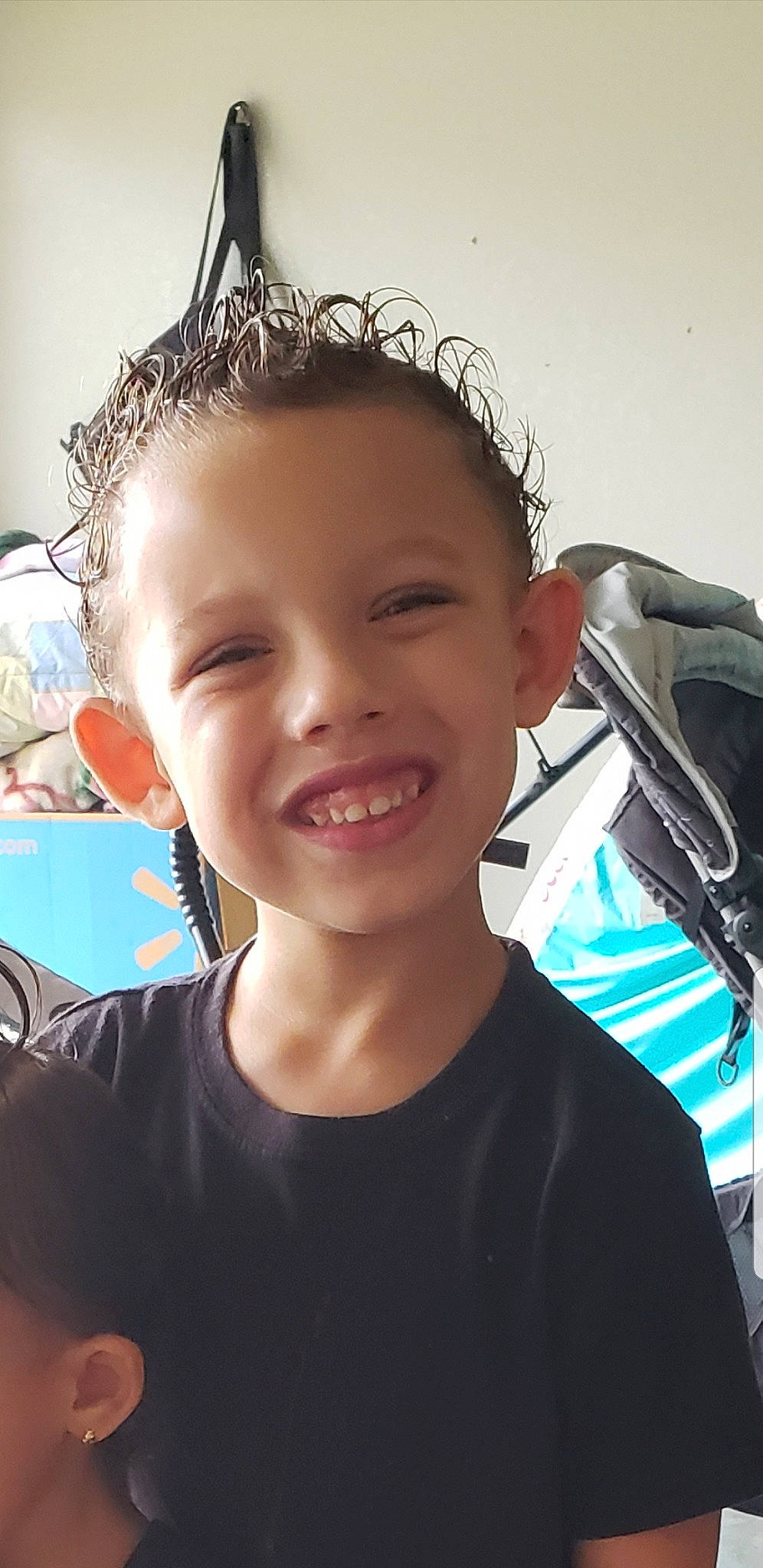 Zayvien joined the competition — help win amazing prizes! black_hair, cheek, child, chin, cool, ear, eyebrow, face, facial_expression, forehead, fun, hair, hair_accessory, hairstyle, happy, head, joy, lip, nose, person