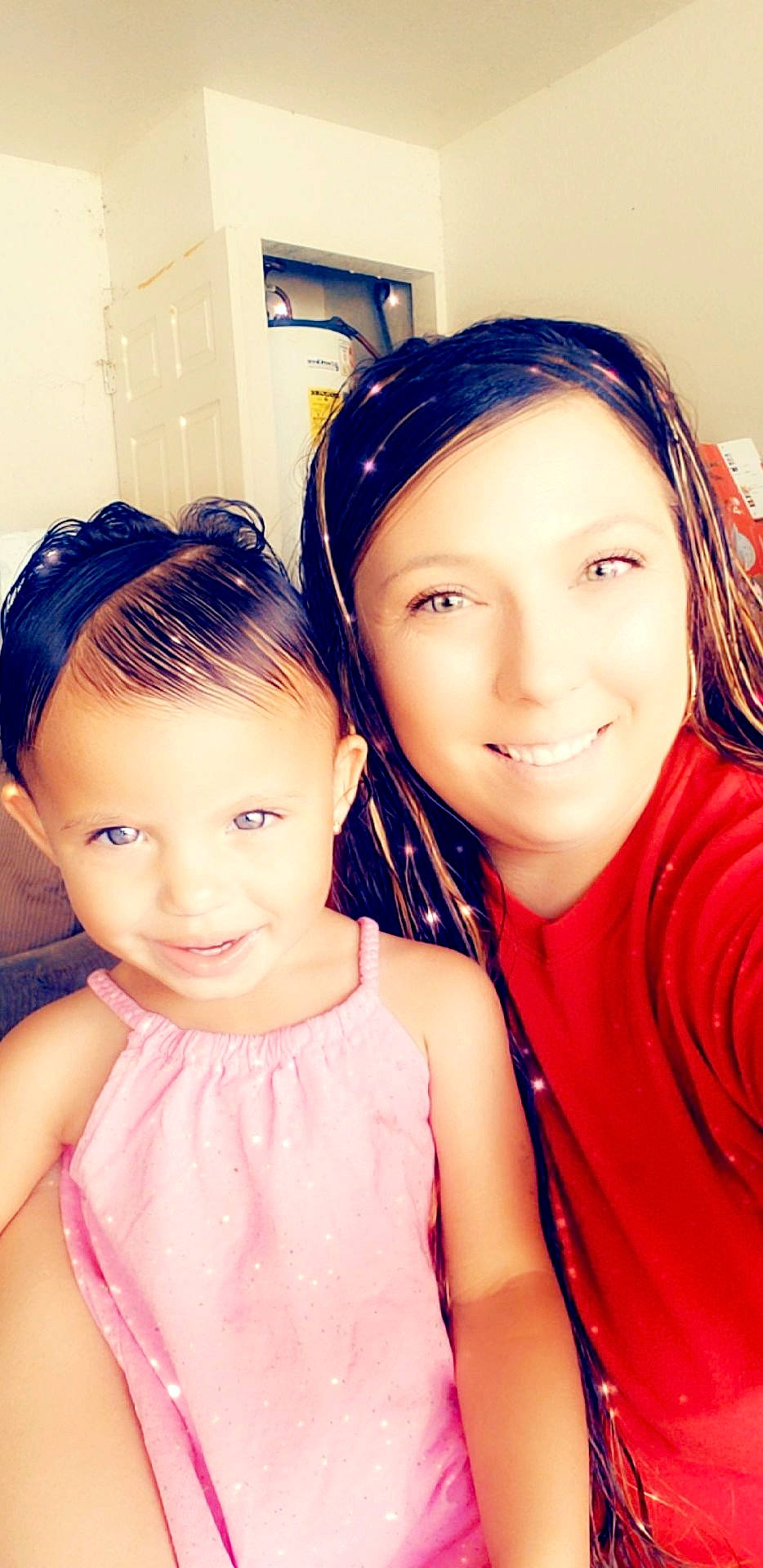 Zariyah is registered to the contest to win money with this photo: beauty, cheek, child, daughter, eye, face, friendship, fun, happy, head, joy, mother, nose, people, person, photography, pink, selfie, skin, smile