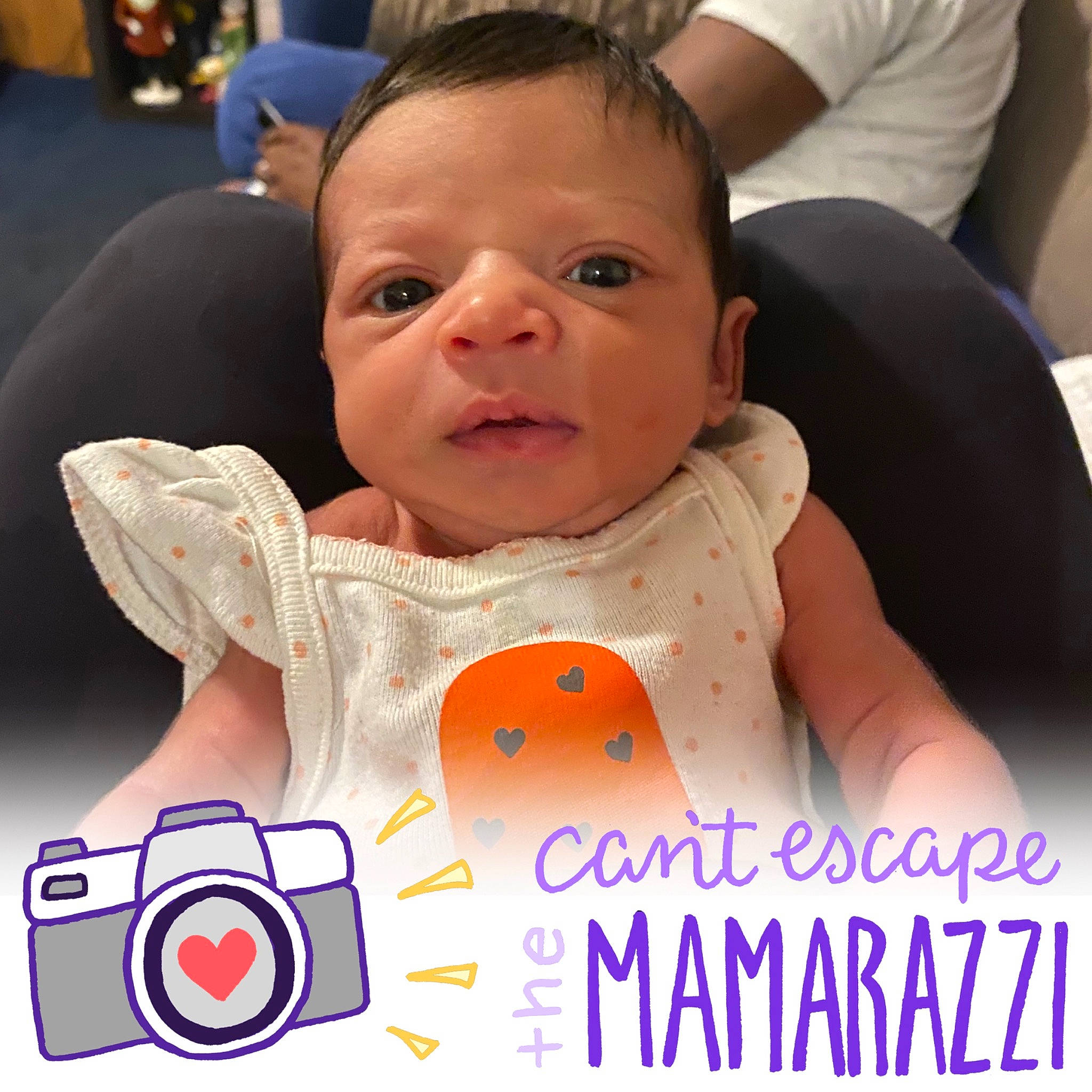 Gianna joined the competition — help win amazing prizes! baby, baby_products, baby_toddler_clothing, bib, chair, cheek, child, cool, finger, font, fun, happy, mouth, person, photo_caption, play, sitting, sleeve, t_shirt, thumb