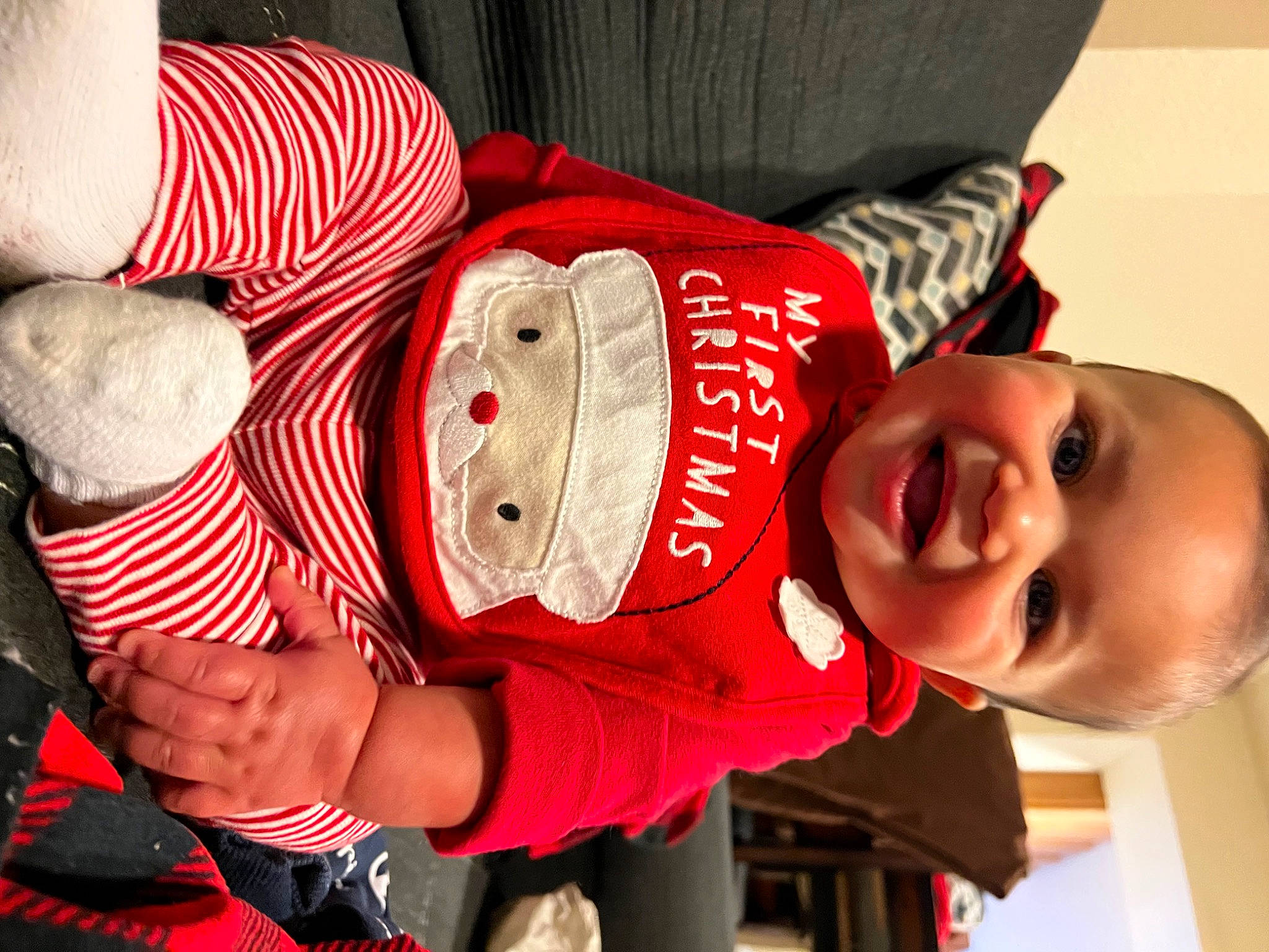 Kobe joined the competition — help win amazing prizes! arm, baby, baby_laughing, baby_toddler_clothing, carmine, child, elbow, event, fashion_accessory, fun, happy, hat, headgear, mouth, pattern, person, product, sleeve, smile, toddler