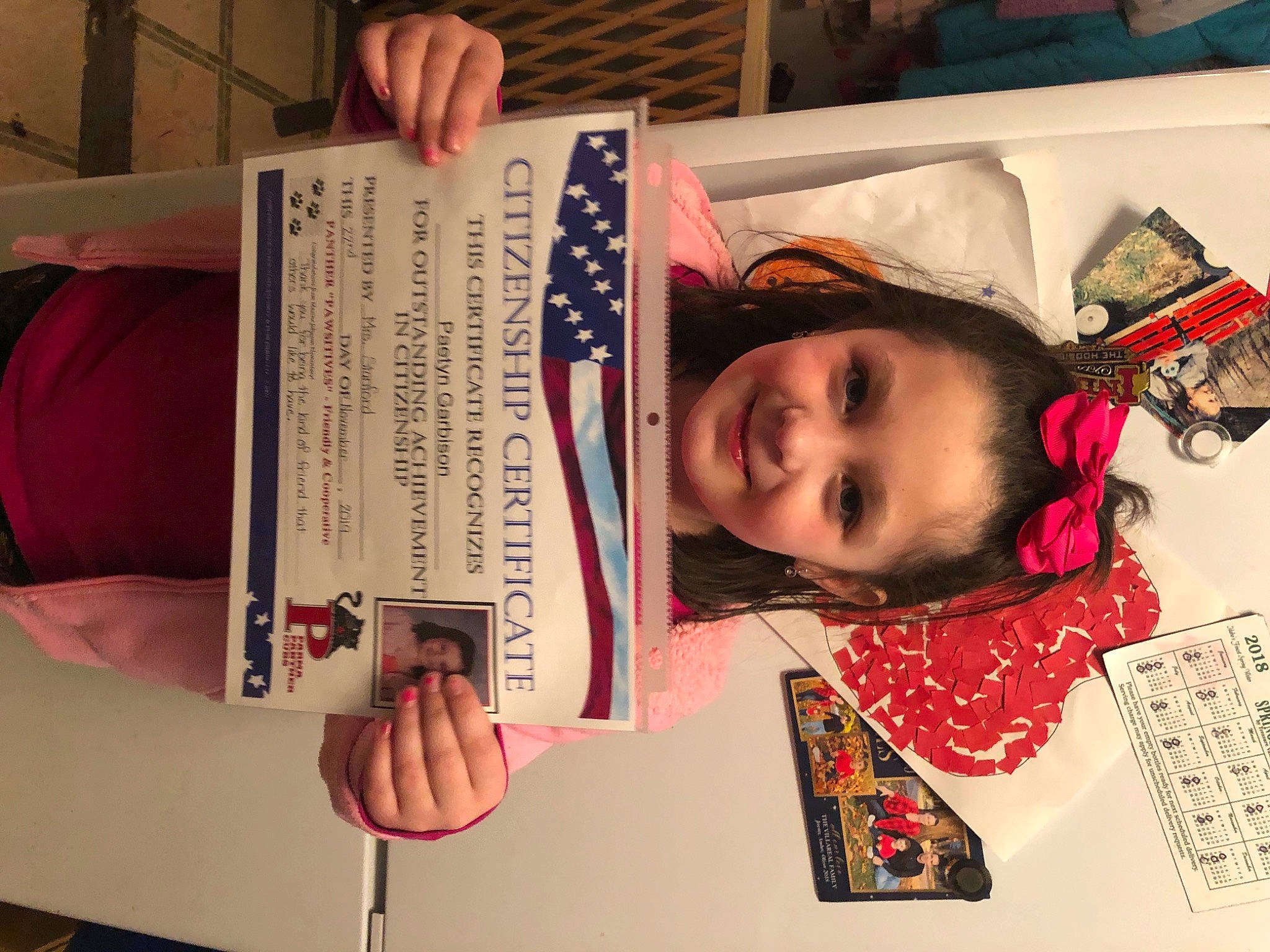 Paetyn is registered to the contest to win money with this photo: art, joy, person