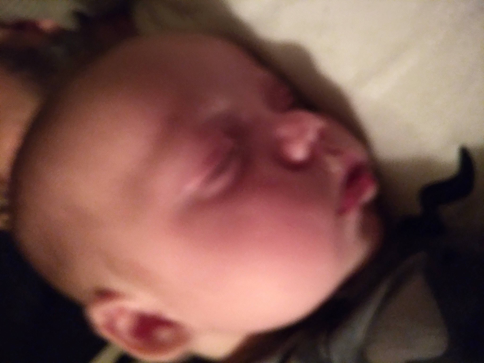 Sami is registered to the contest to win money with this photo: baby, bedtime, black_hair, cheek, comfort, ear, eye, eyelash, face, happy, head, iris, jaw, lip, mouth, nap, neck, nose, person, smile