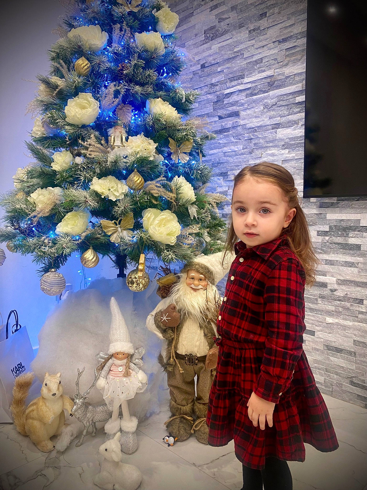 Emy a rejoint le concours — aidez-le/la à gagner de superbes lots ! art, branch, christmas, christmas_decoration, christmas_eve, christmas_ornament, christmas_tree, conifer, event, holiday, holiday_ornament, ornament, person, plaid, room, tartan, textile, toy, tree, winter