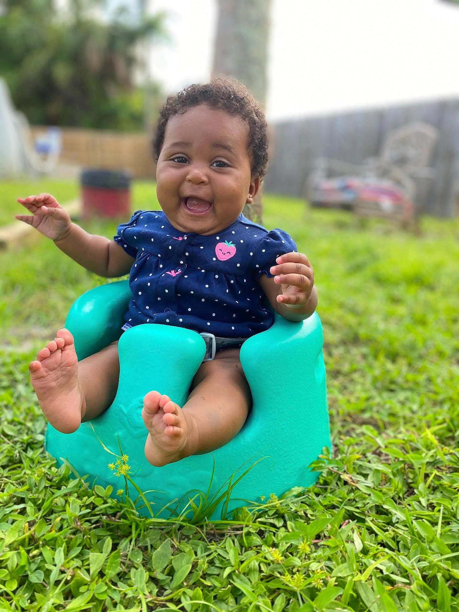 Cléo joined the competition — help win amazing prizes! adaptation, baby, child, fun, grass, green, happy, lawn, leaf, meadow, people, person, plant, play, recreation, sitting, skin, smile, summer, toddler