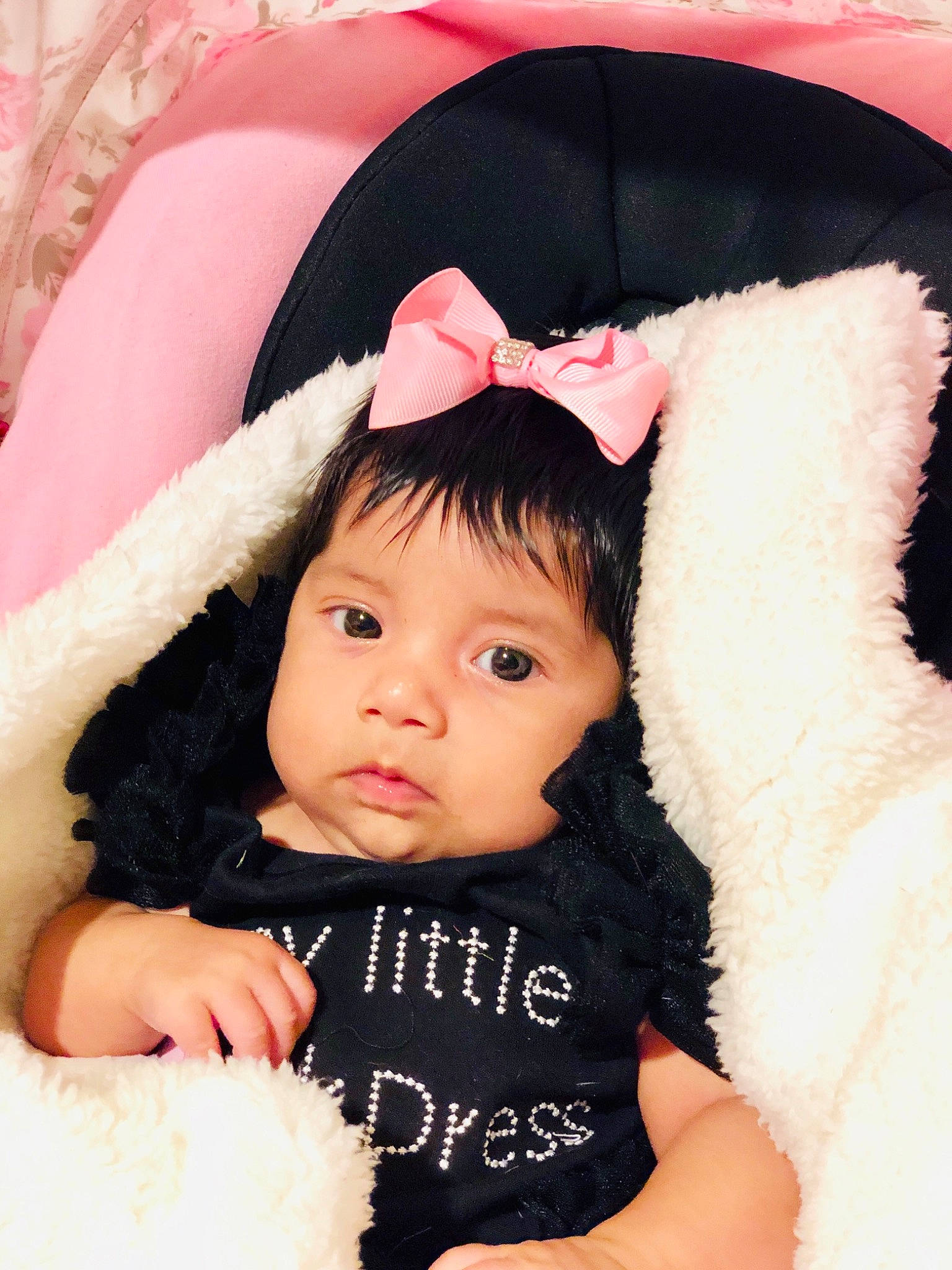 Rachel is registered to the contest to win money with this photo: baby, beauty, child, costume_accessory, ear, eye, fur, head, headgear, person, photography, pink, skin, toddler