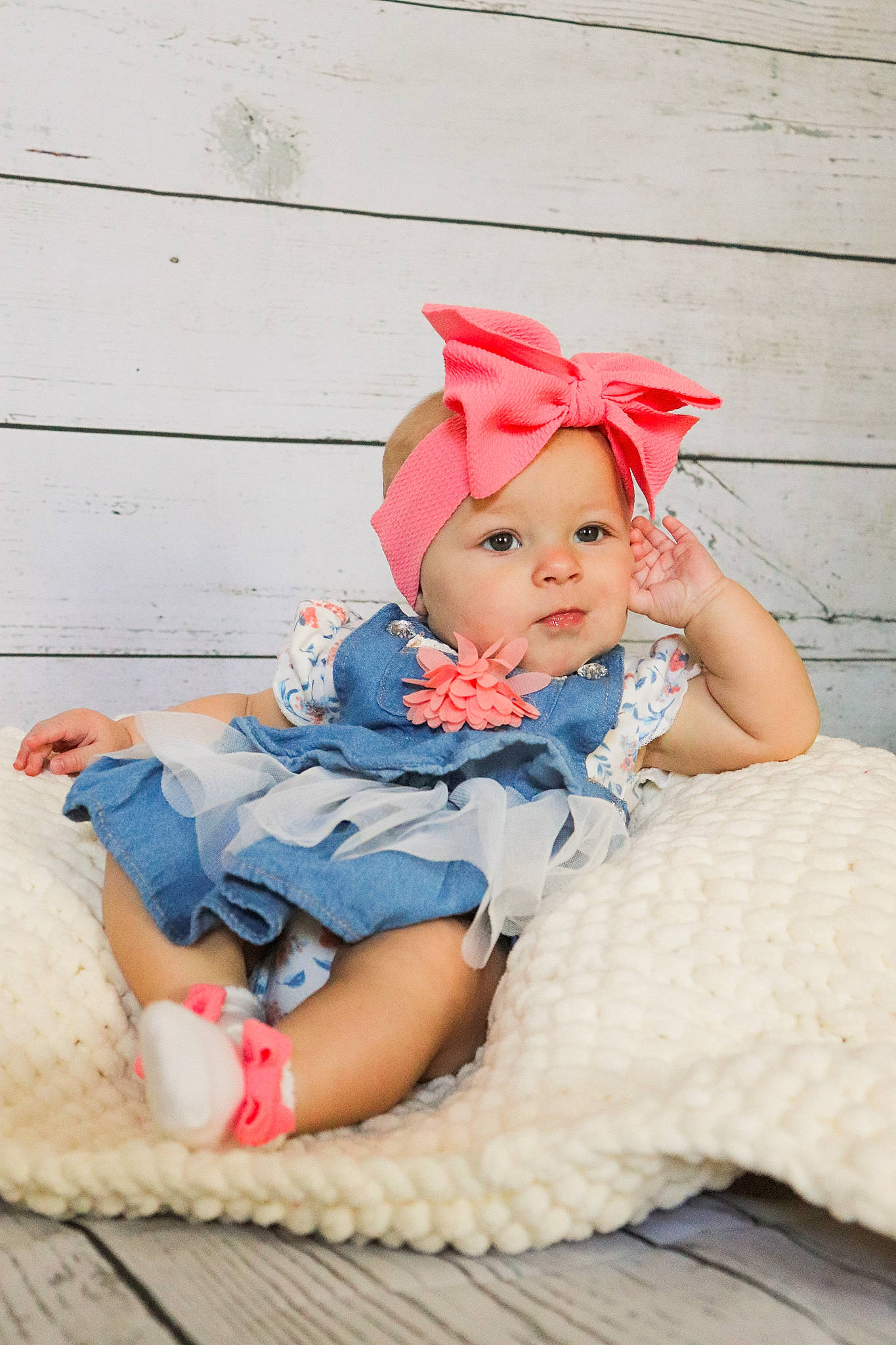 Everly is registered to the contest to win money with this photo: baby, baby_toddler_clothing, child, costume, costume_hat, face, fashion_accessory, fun, grass, happy, headpiece, headwear, leisure, magenta, pattern, peach, person, pink, sitting, skin