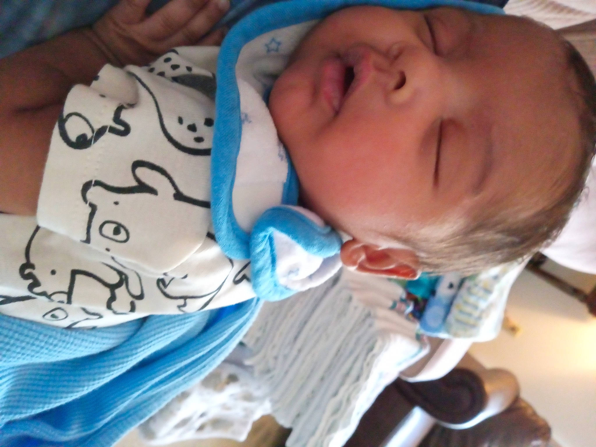 Eriq Donovan joined the competition — help win amazing prizes! baby, baby_toddler_clothing, blue, cheek, child, comfort, eyebrow, face, facial_expression, finger, head, iris, lip, mouth, nose, person, product, skin, sleeve, textile